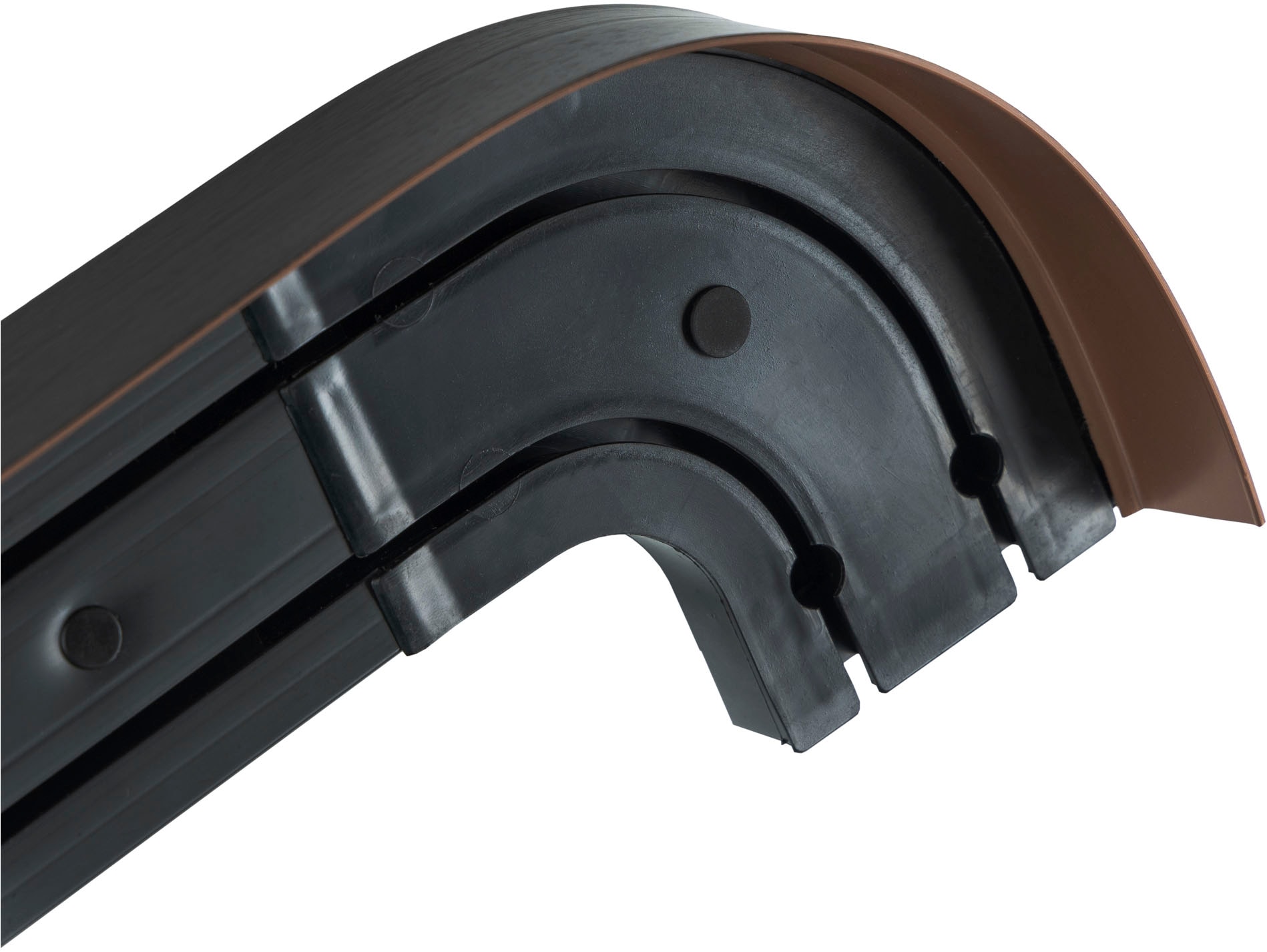 SN DECO GROUP Gardinenschiene »SH2 mit Blende 7,5 cm«, 2 läufig-läufig, Fixmaß, mit Blende 7,5 cm