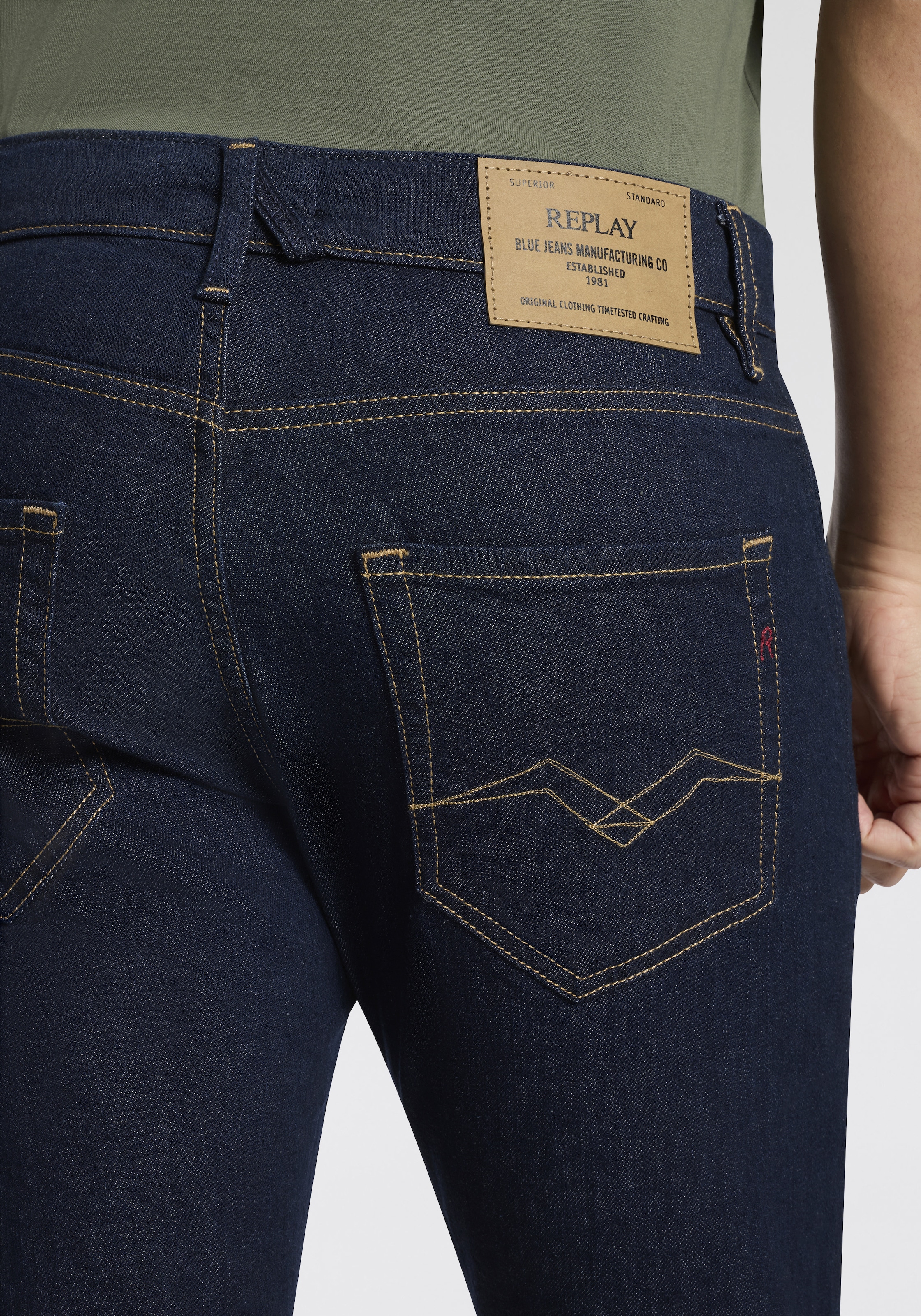 Replay Slim-fit-Jeans »MICKYM« Tapered, 5-Pocket-Stil