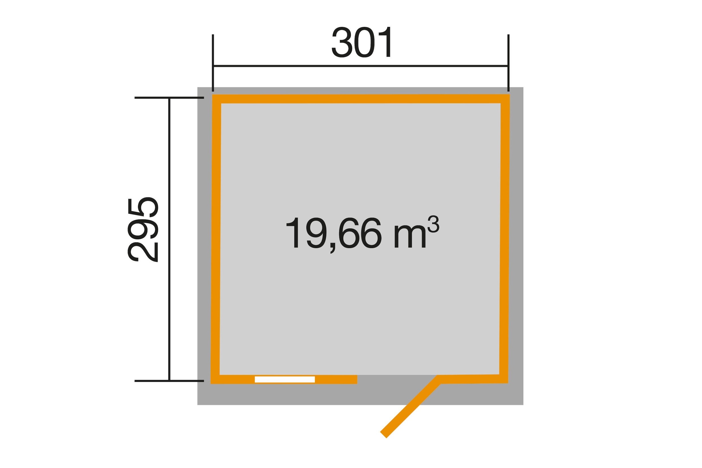 weka Gartenhaus »123 Gr.5, grau«