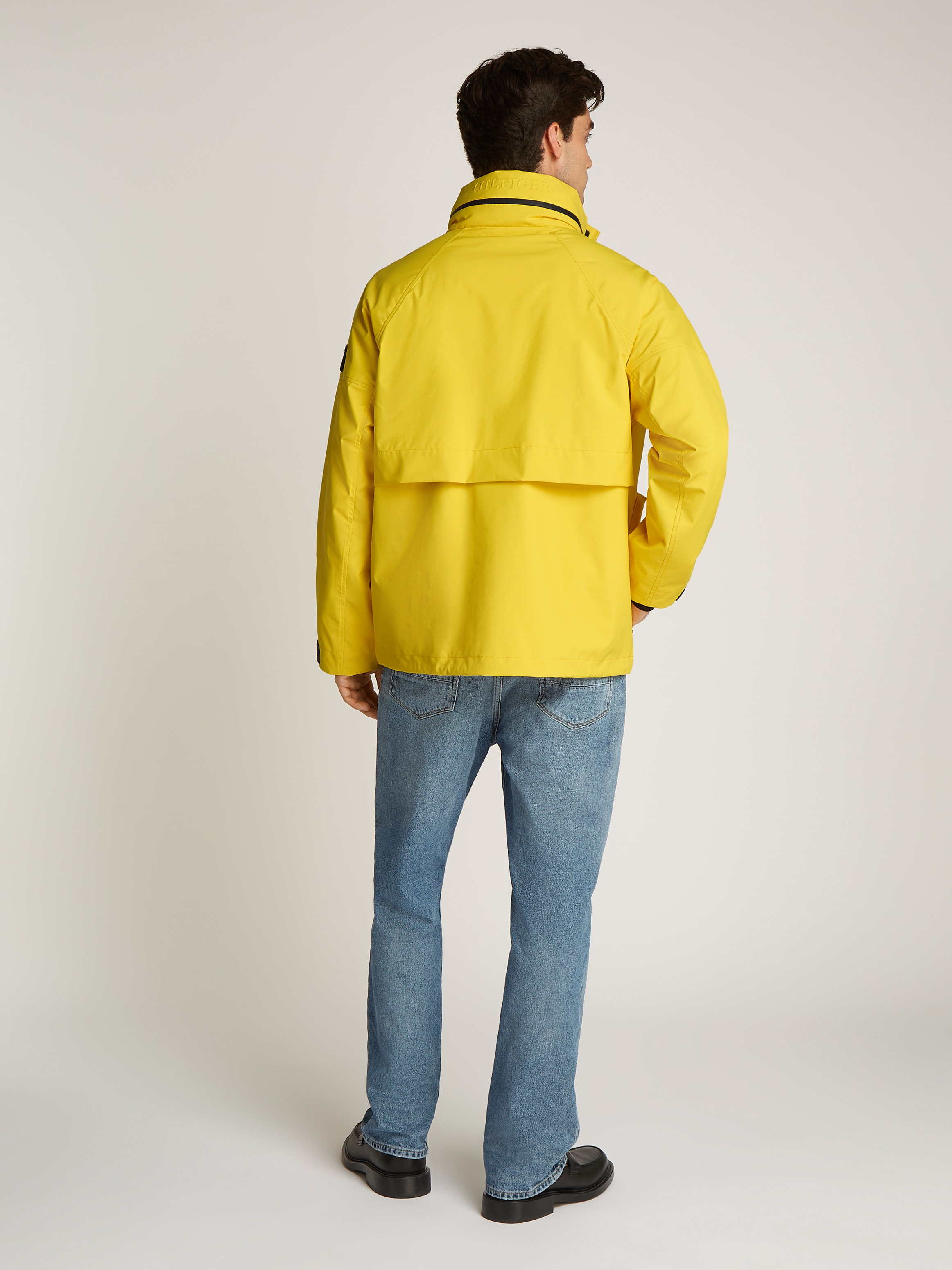 Tommy Hilfiger Outdoorjacke »REGATTA MID LENGTH JACKET«, mit Kapuze, verstaubare Kapuze mit Reißverschlussfach