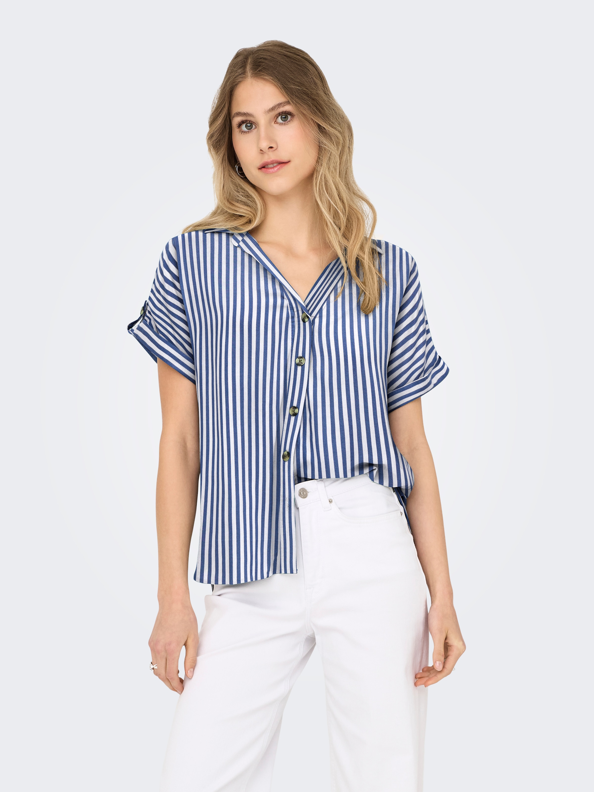 ONLY Kurzarmbluse »ONLYASMIN SHIRT S/S WVN NOOS«