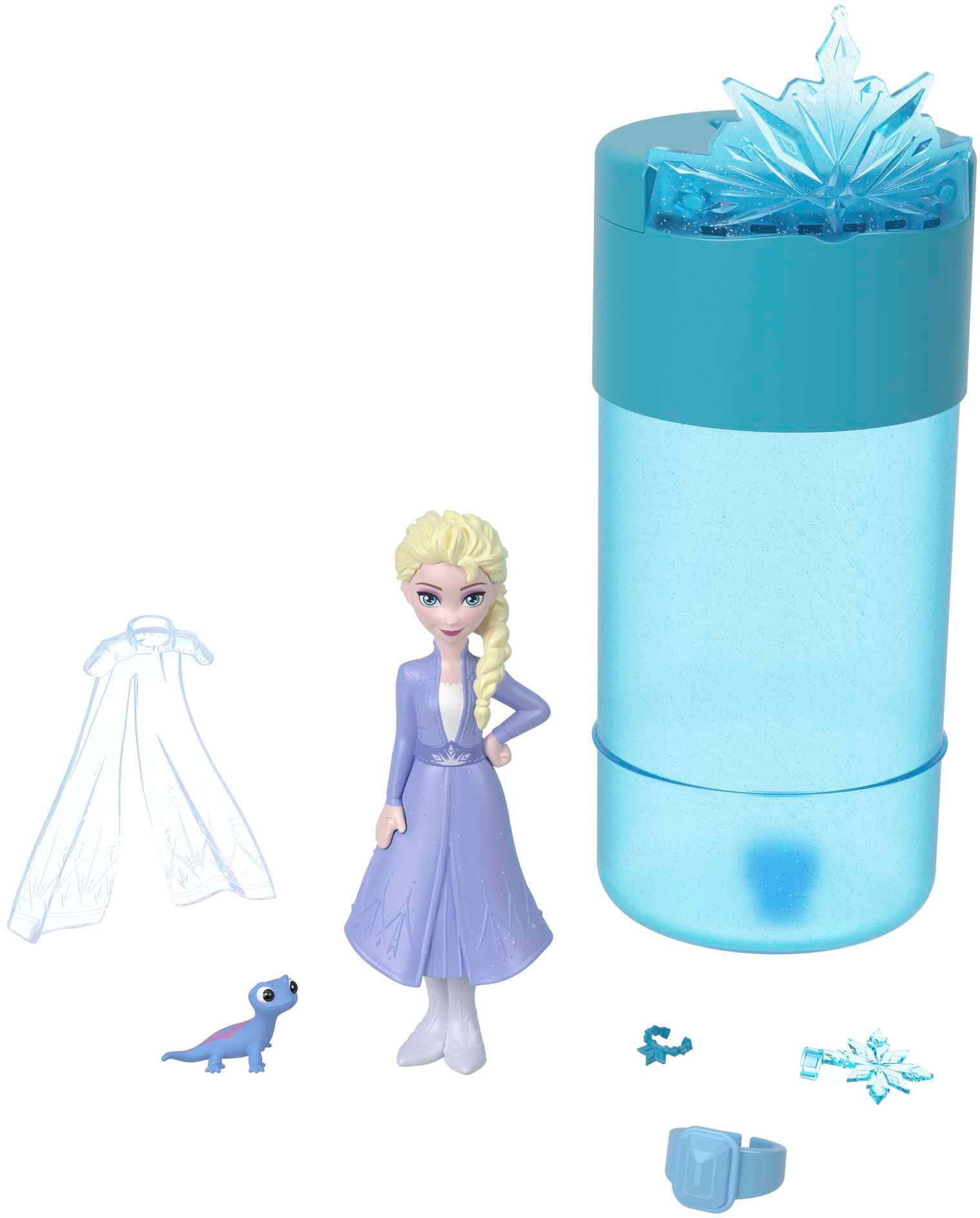 Mattel® Minipuppe »Disney Die Eiskönigin, Snow Color Reveal mit Überraschungen«, (Set), kleine Puppen