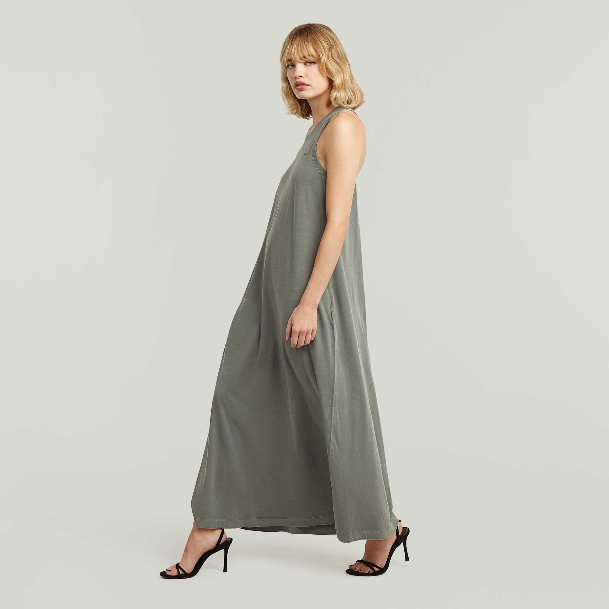 G-STAR Maxikleid »Washed Tank Maxi Dress wmn« mit Racerback, Baumwolle