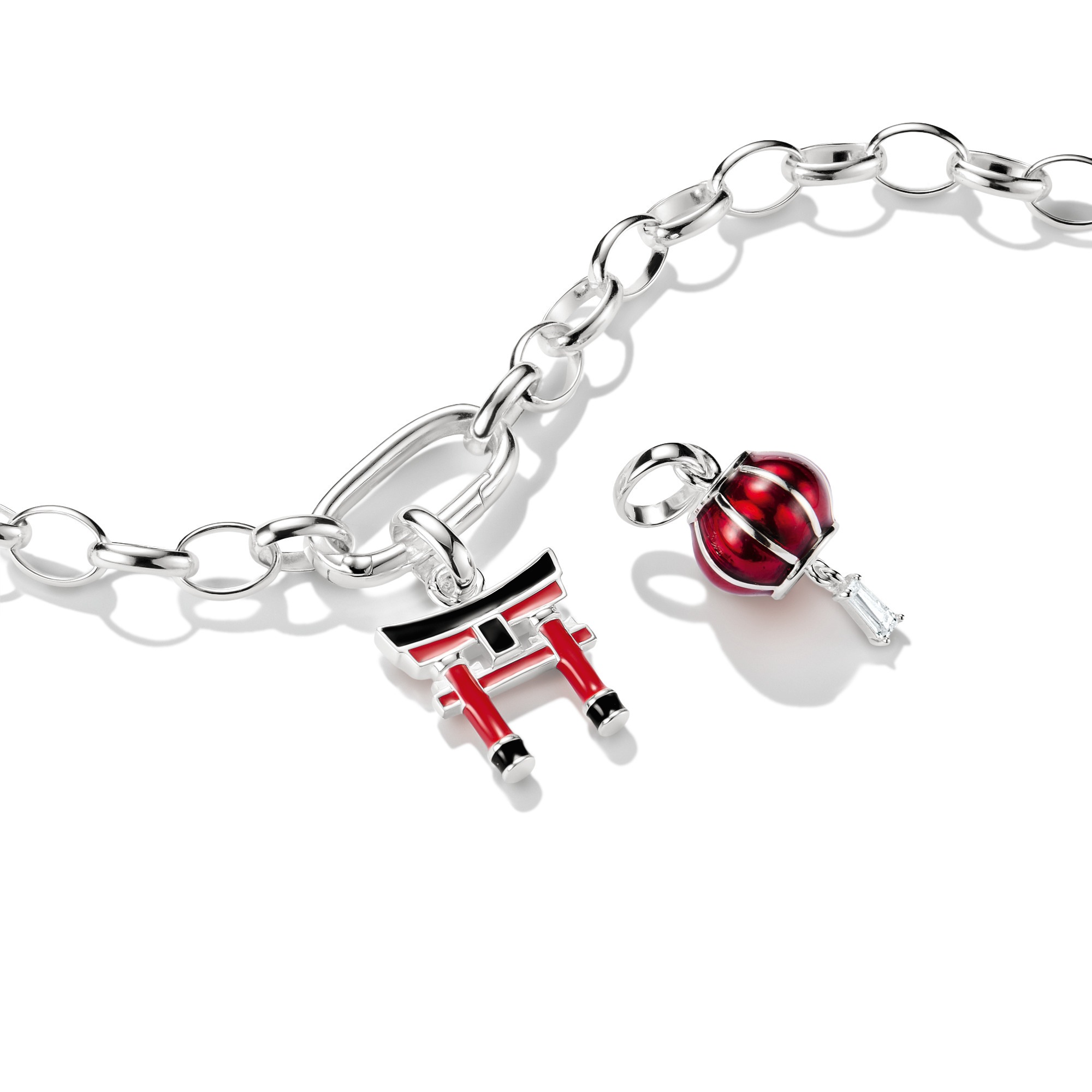 THOMAS SABO Charm-Einhänger »Charm Lampion - Connect« mit Zirkonia (synth.) - Emaille