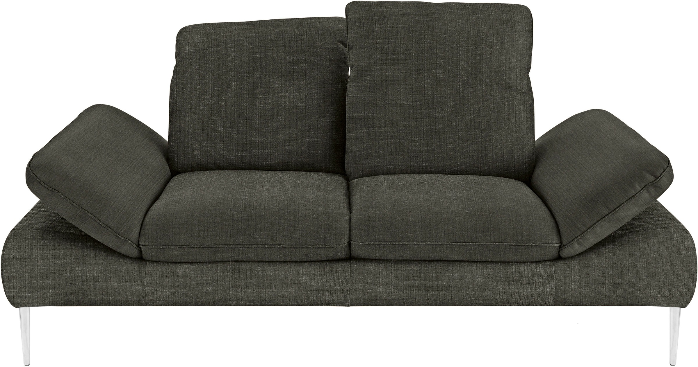 W.SCHILLIG 2,5-Sitzer »enjoy&MORE«, mit Sitztiefenverstellung, Füße silber matt, Breite 232 cm