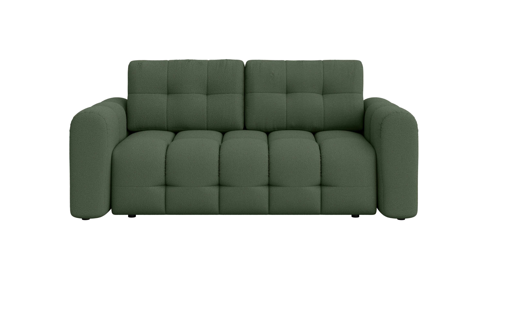 OTTO home 2-Sitzer »Manilla, trendige Steppung, 2 Rückenkissen, B/T/H 195/107/91 cm« mit Wellenunterfederung, in verschiedenen Materialien und Farben