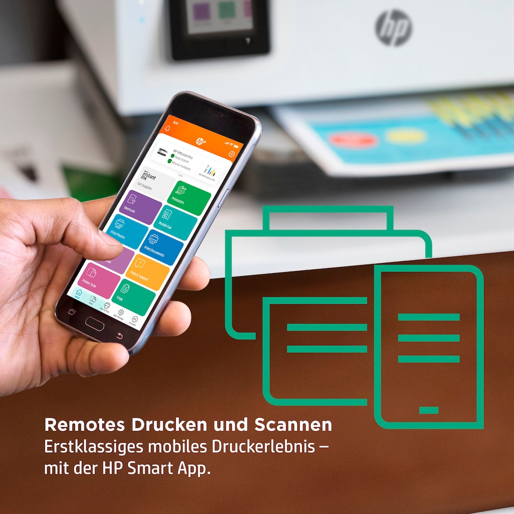 HP Multifunktionsdrucker »OfficeJet Pro 8022e All-in-One A4 color«, 6 Monate gratis Drucken mit HP Instant Ink inklusive