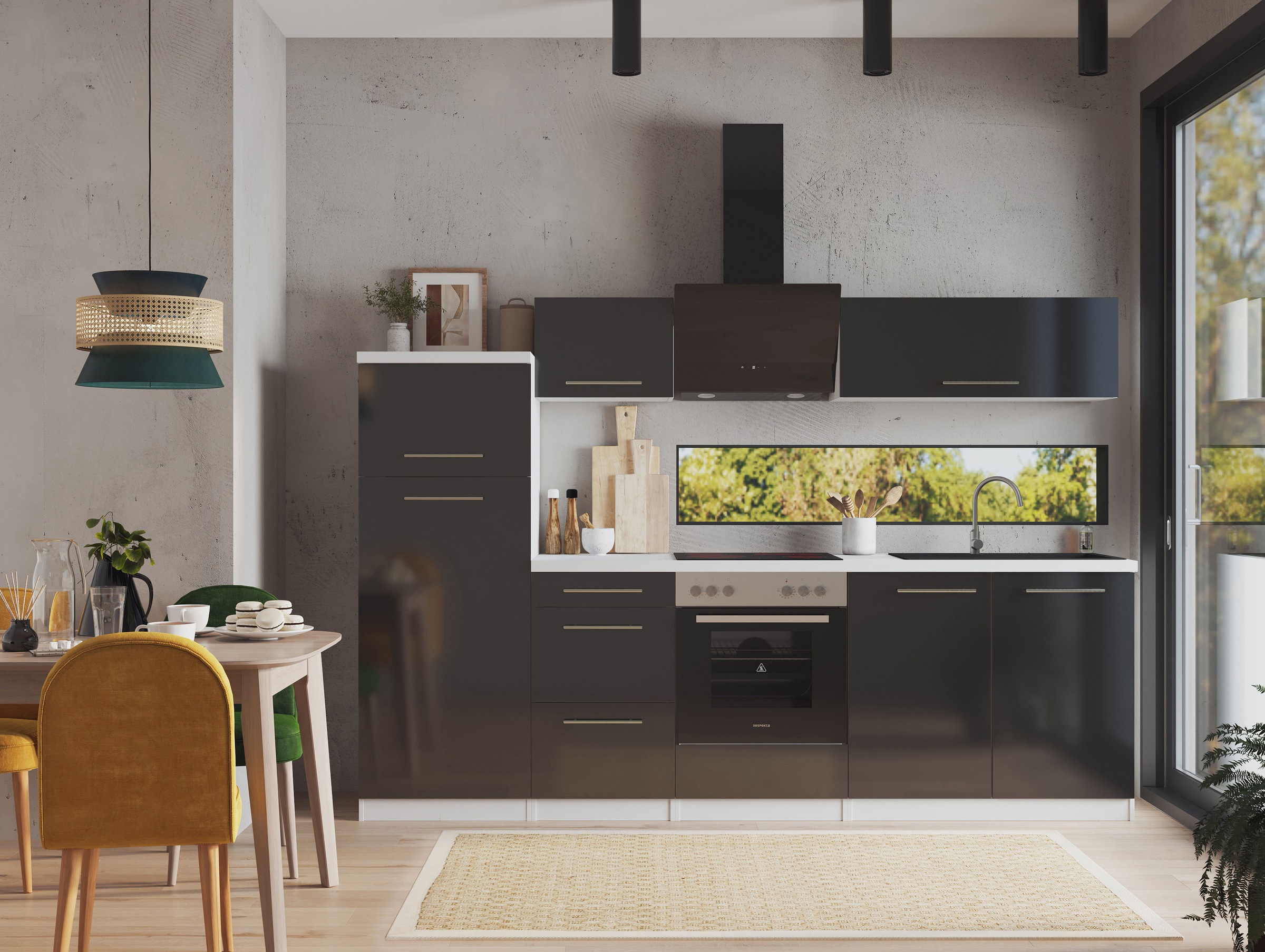 RESPEKTA Küche »Amanda« Breite 270 cm, mit Soft-Close, exklusiver Konfiguration für OTTO