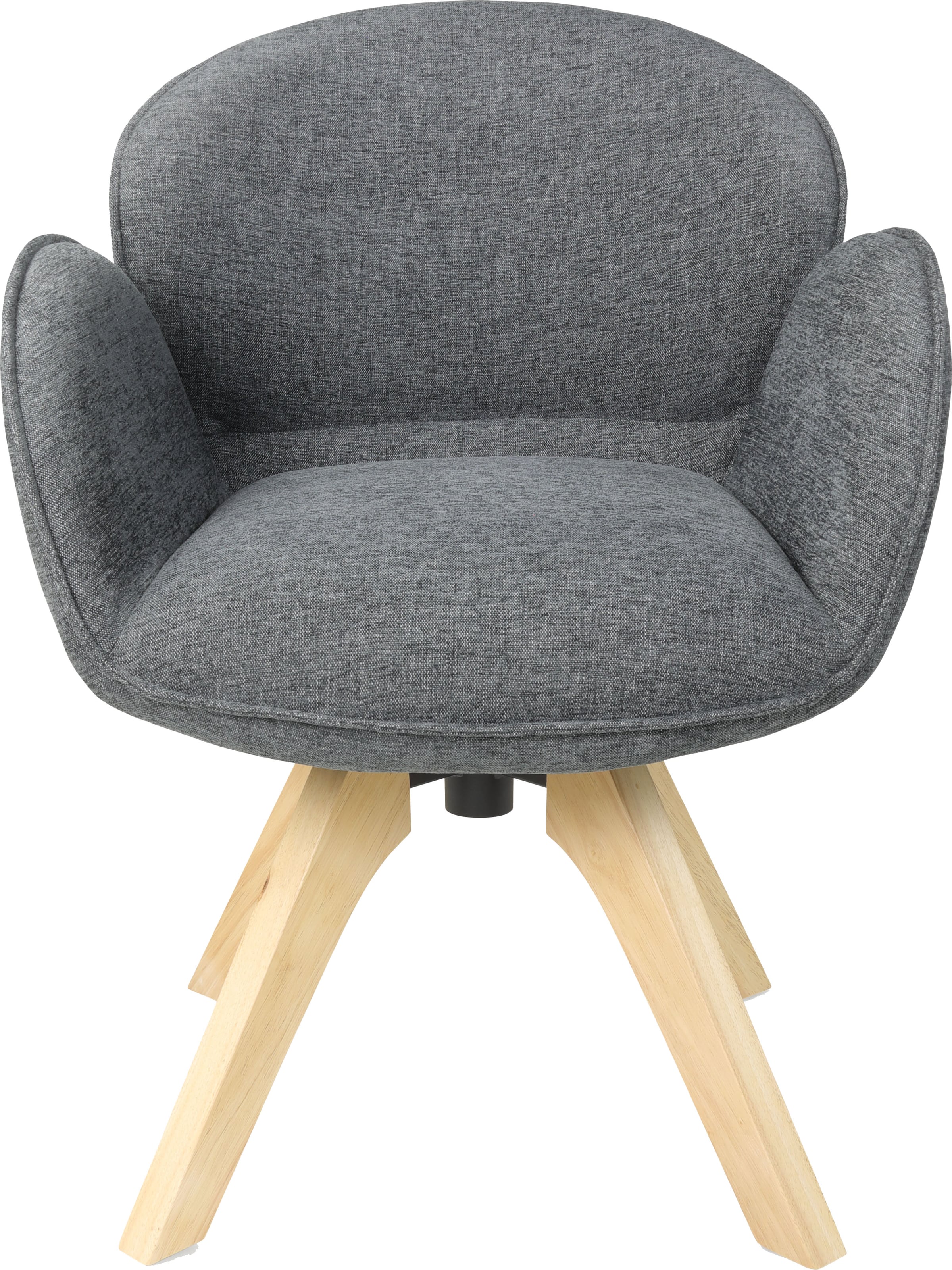 TOM TAILOR HOME Armlehnstuhl »WINGS ARMCHAIR«, (Set), 2 St., Chenille, mit Armlehnen, drehbar, Rückholfunktion, Massivholzgestell