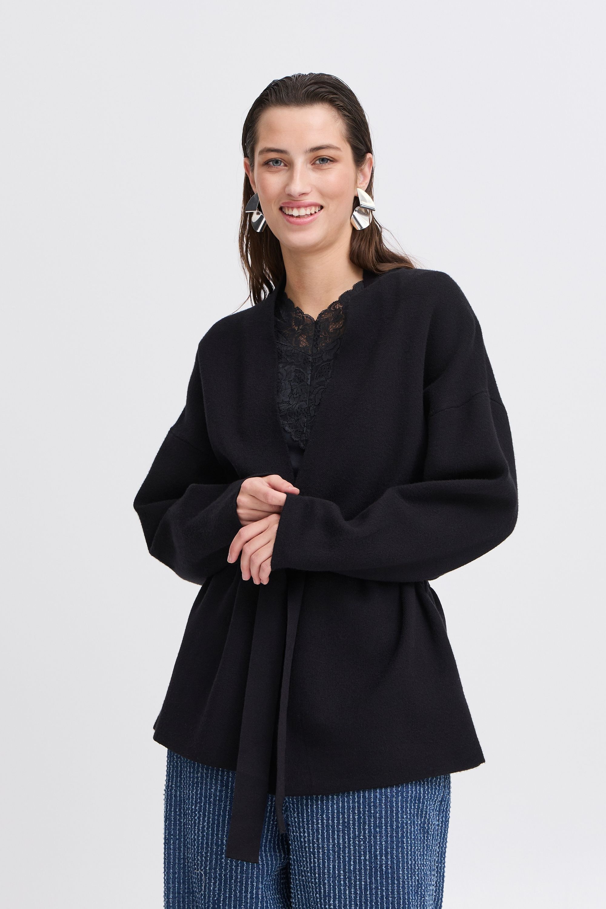 b.young Strickjacke »Strickjacke BYOTARI BELT CARDIGAN -«