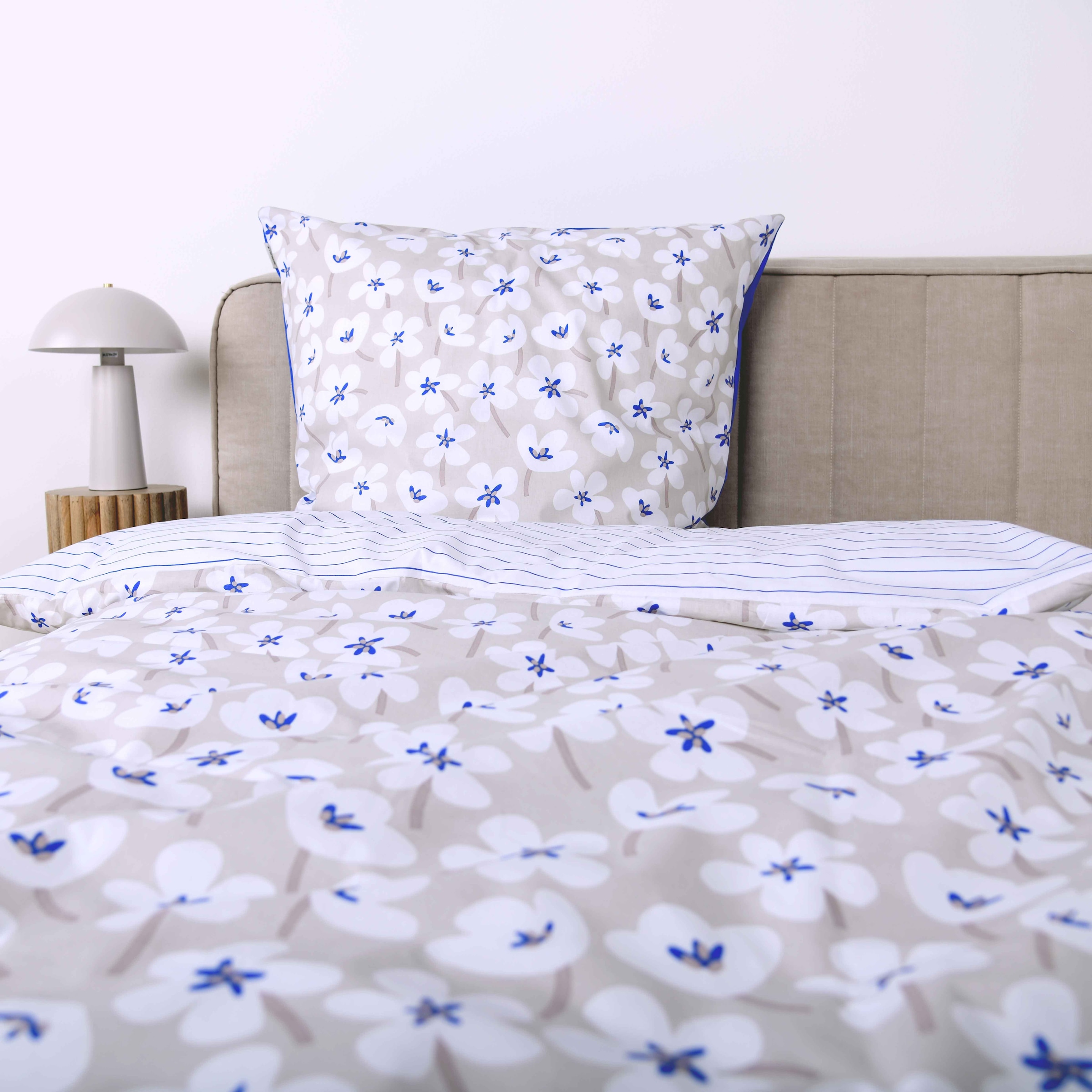 TOM TAILOR HOME »FRESH FLOWERS 135x200cm, 155x220cm oder 200x220cm« 2 Stk. new bedroom, mit farbigem Markenreißverschluss