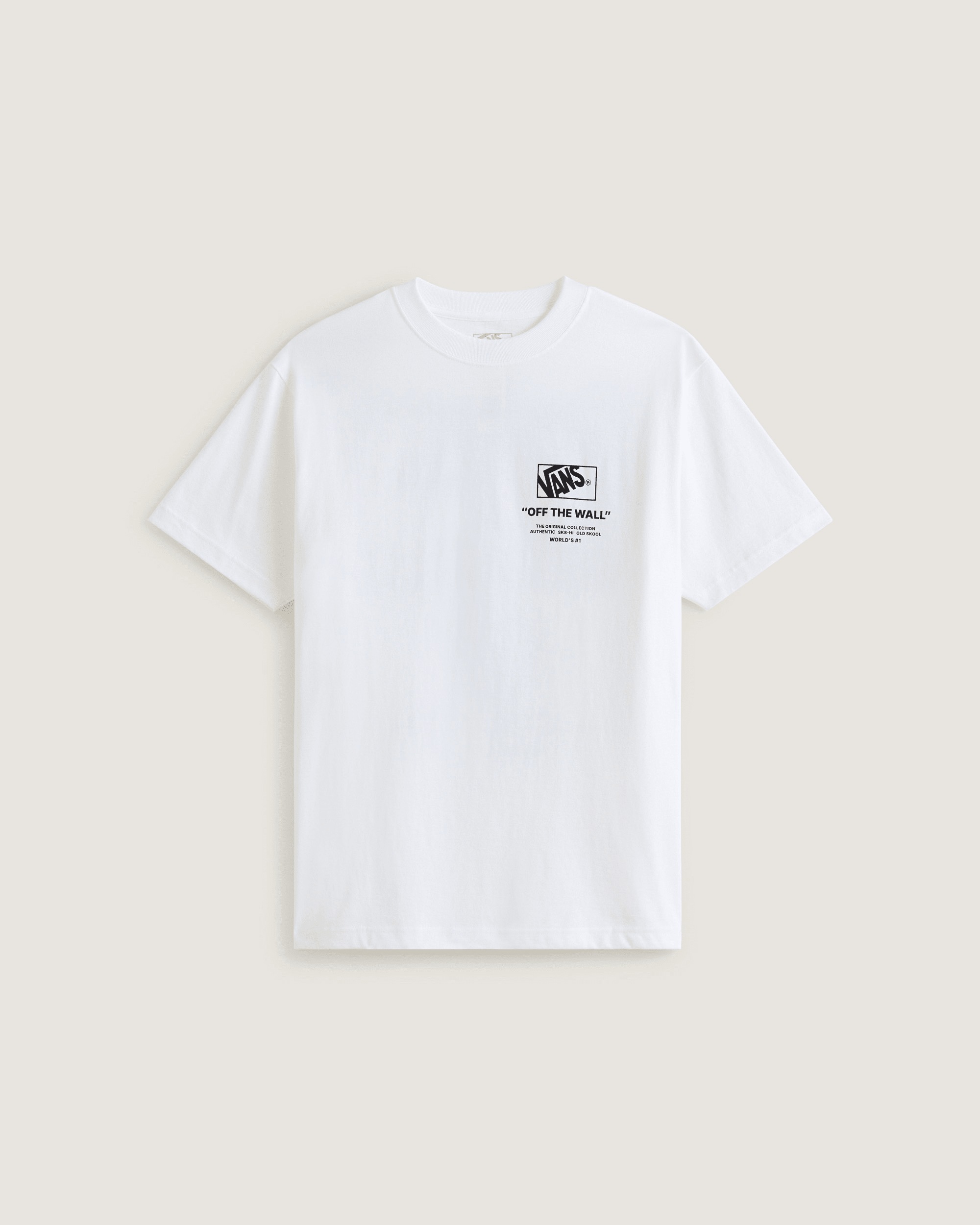 Vans T-Shirt »Stacked Hi SS Tee« Kurzarm, für Erwachsene, aus Baumwolle, mit Front- und Rückendruck