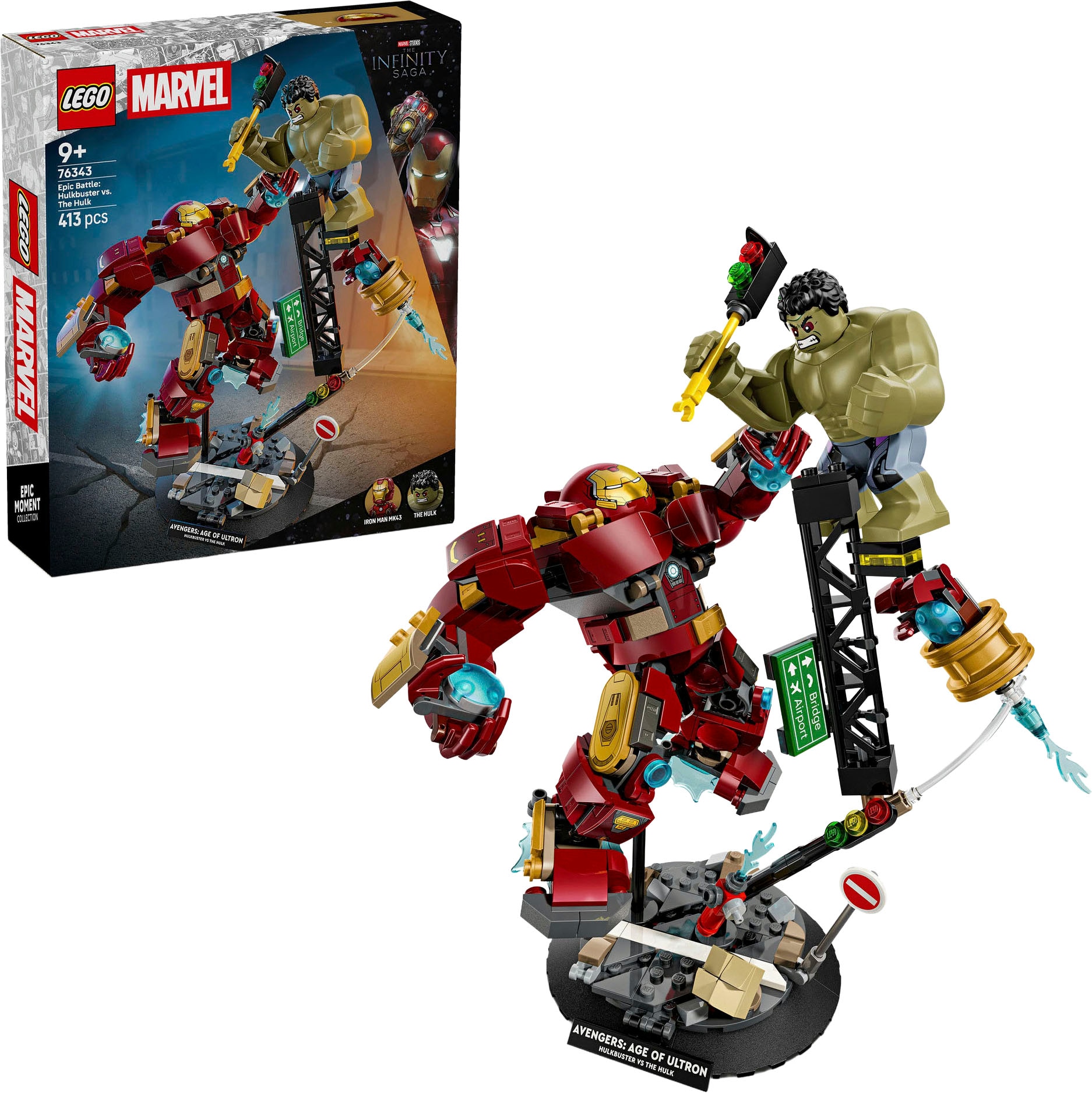 LEGO® Konstruktionsspielsteine »Duell der Giganten: Hulkbuster vs. Hulk (76343), LEGO Super Heroes«