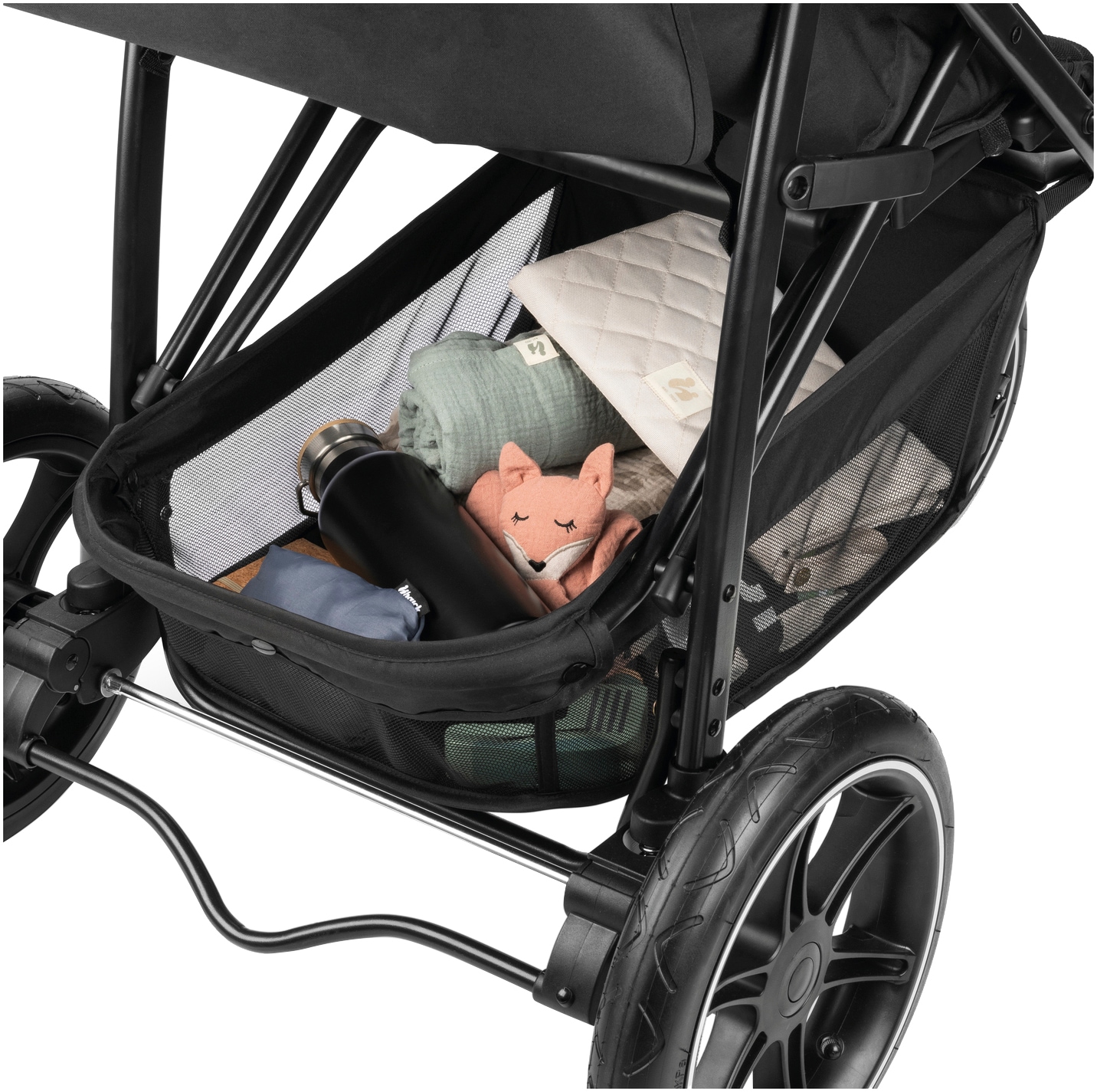 Hauck Kinder-Buggy »Dreiradbuggy, Rapid 3 Air, black«, 22 kg, mit schwenk/feststellbarem Vorderrad; Lufträder; bis 22 kg belastbar