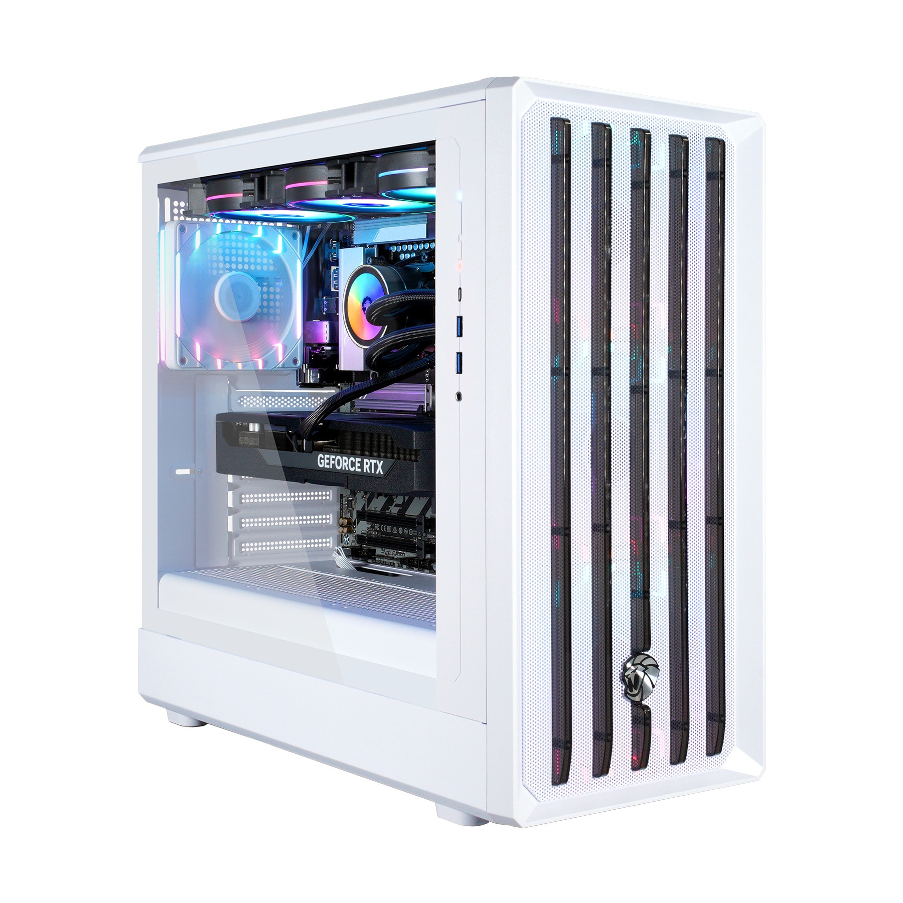 GAMEMAX Gaming-PC »CLAW WH 8111 AMD Ryzen 5 9600X 32GB DDR5 1TB SSD RTX 5070« DDR5 RAM, Windows 11, Wasserkühlung