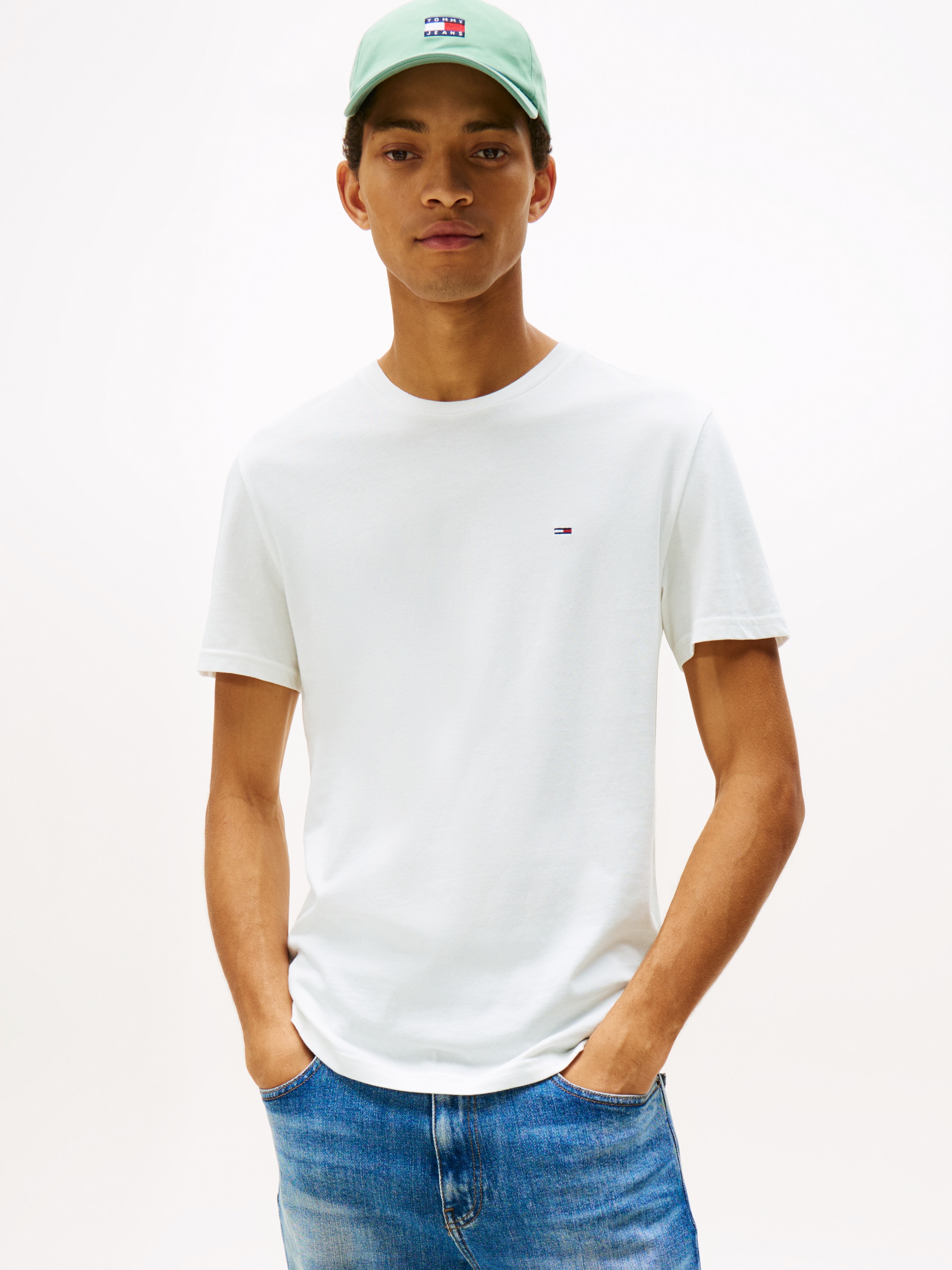 Tommy Jeans T-Shirt »TJM EXTRA SLIM 3 PACK« Packung, 3 Mit Rundhalsausschnitt