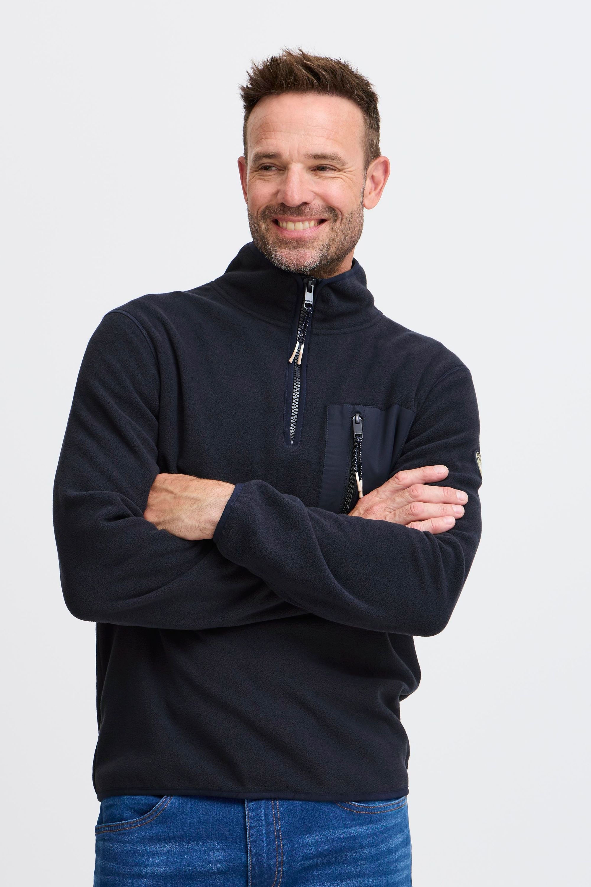 FQ1924 Fleecejacke »Fleecejacke FQHARRY micro fleece halfzip«