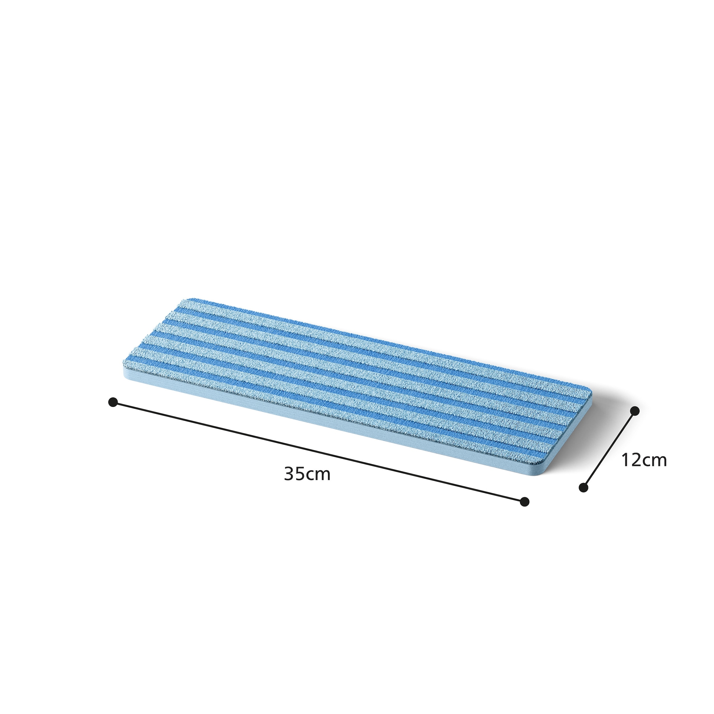 Philips Mikrofaserpad »OneUp Ersatzpad XV1883/20« (Mikrofaser 12 cmx35 cm 2 Stk. tlg. Speziell für Fliesen, Stein- und Betonböden entwickelt