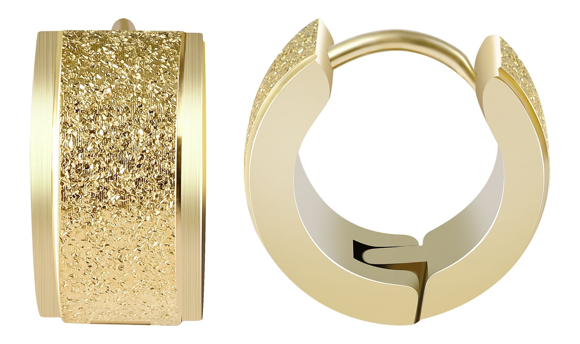 Adelia´s Paar Creolen »Damen Ohrringe ¿ Klappcreole aus Edelstahl«