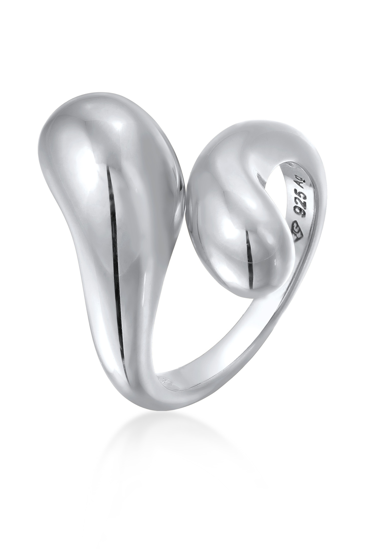 Fingerring »Ring Wickelring Tropfen 925 Sterling Silber«