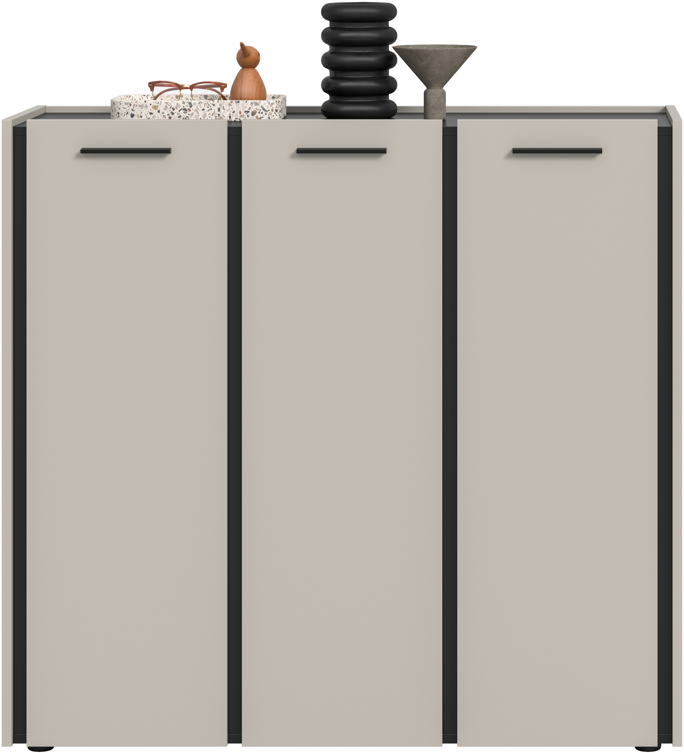 Home affaire Schuhkommode »RAK, Breite 113 cm, viel Stauraum, 2 Türen, 18 Fächer, 15 Fachböden« bietet Platz für ca. 54 Schuhe,  Kommode, Schuhschrank, Garderobenschrank, Schrank, Flurschrank