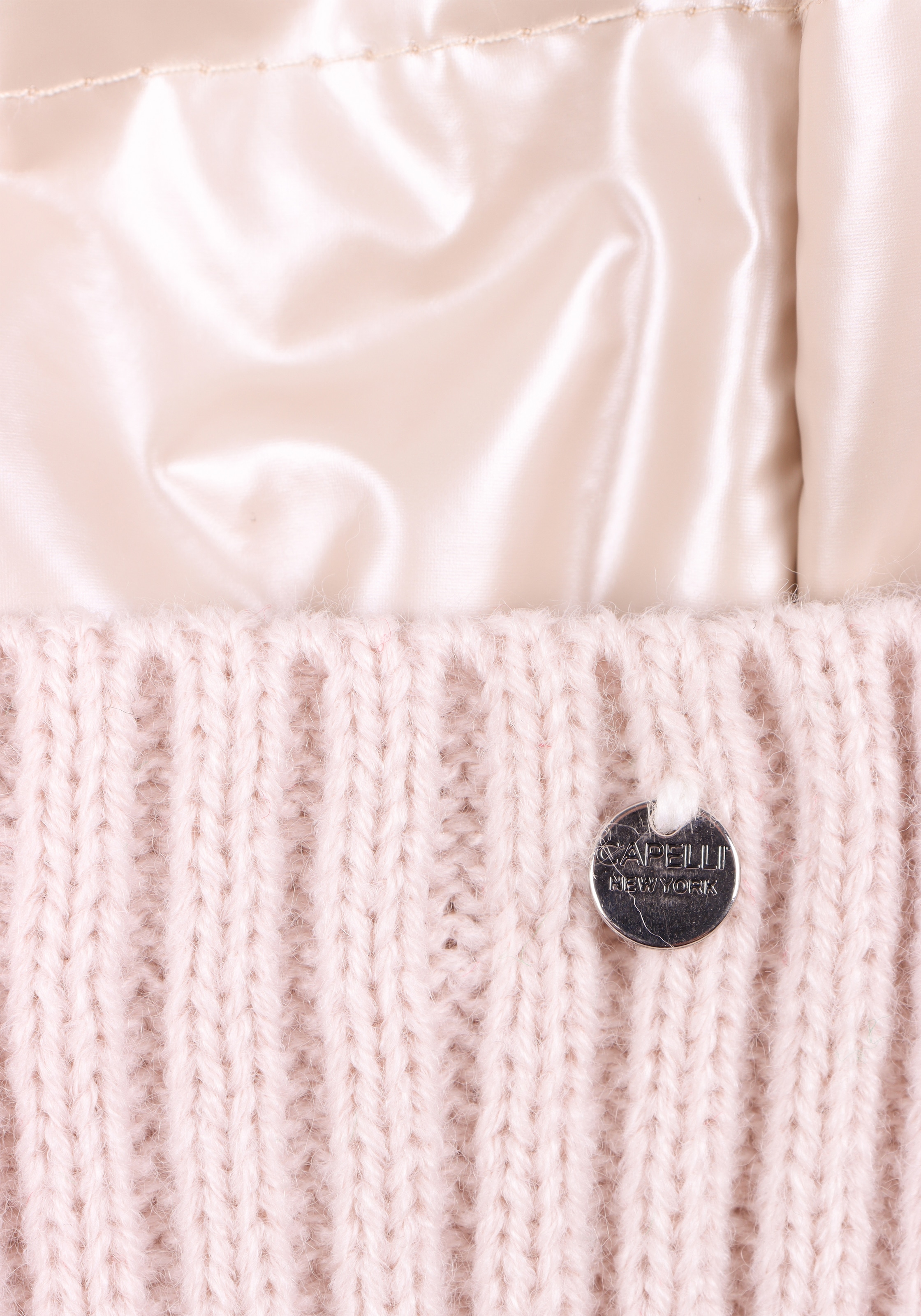 Capelli New York Strickmütze glänzende, mit Umschlag