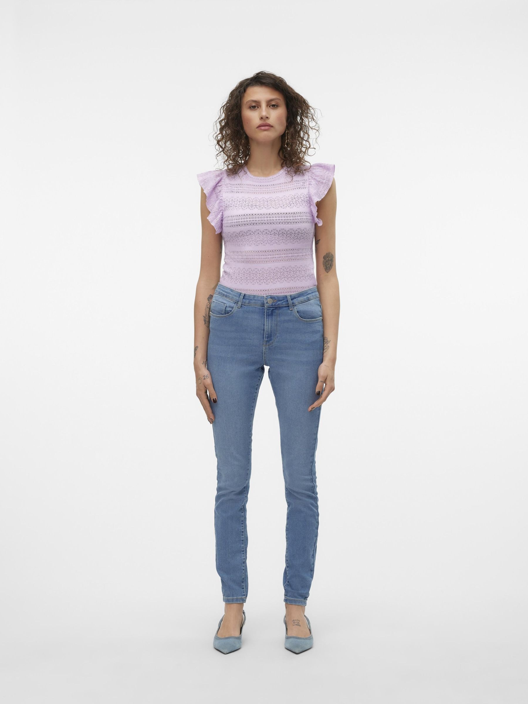 Vero Moda Skinny-fit-Jeans »VMELLY MR SKINNY JEANS BLUE NOOS«