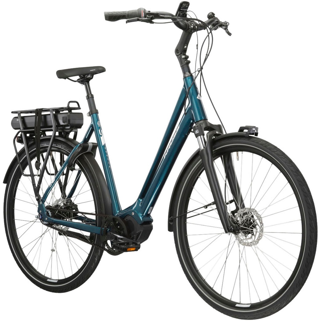 Kross E-Bike »E-Citybike Sentio Hybrid 5.0 28 Zoll türkis«, 7 Gang, Shimano, NEXUS, Mittelmotor 250 W, Pedelec, Elektrofahrrad für Damen und Herren