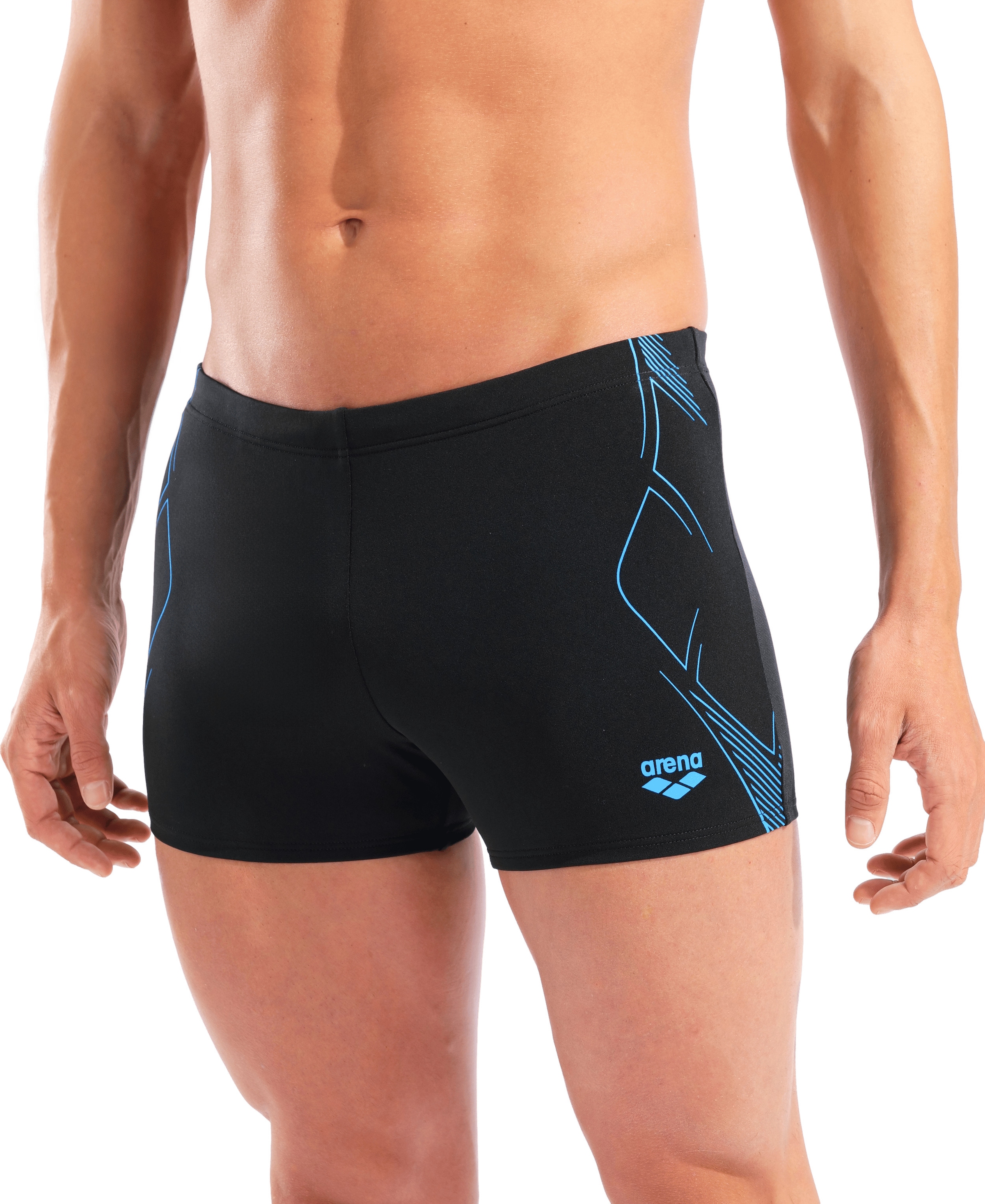 Arena Badeshorts »M ARENA GRAPHIC SWIM SHORT« sportliche Schnittform, mit innenliegendem Kordelzug, chlorbeständig