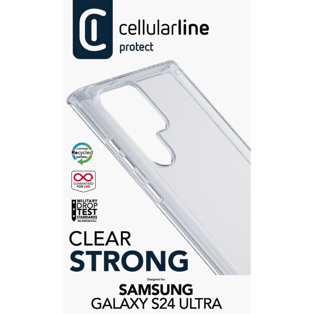 Cellularline Handyhülle »Clear Strong Case für Samsung Galaxy S24 Ultra«