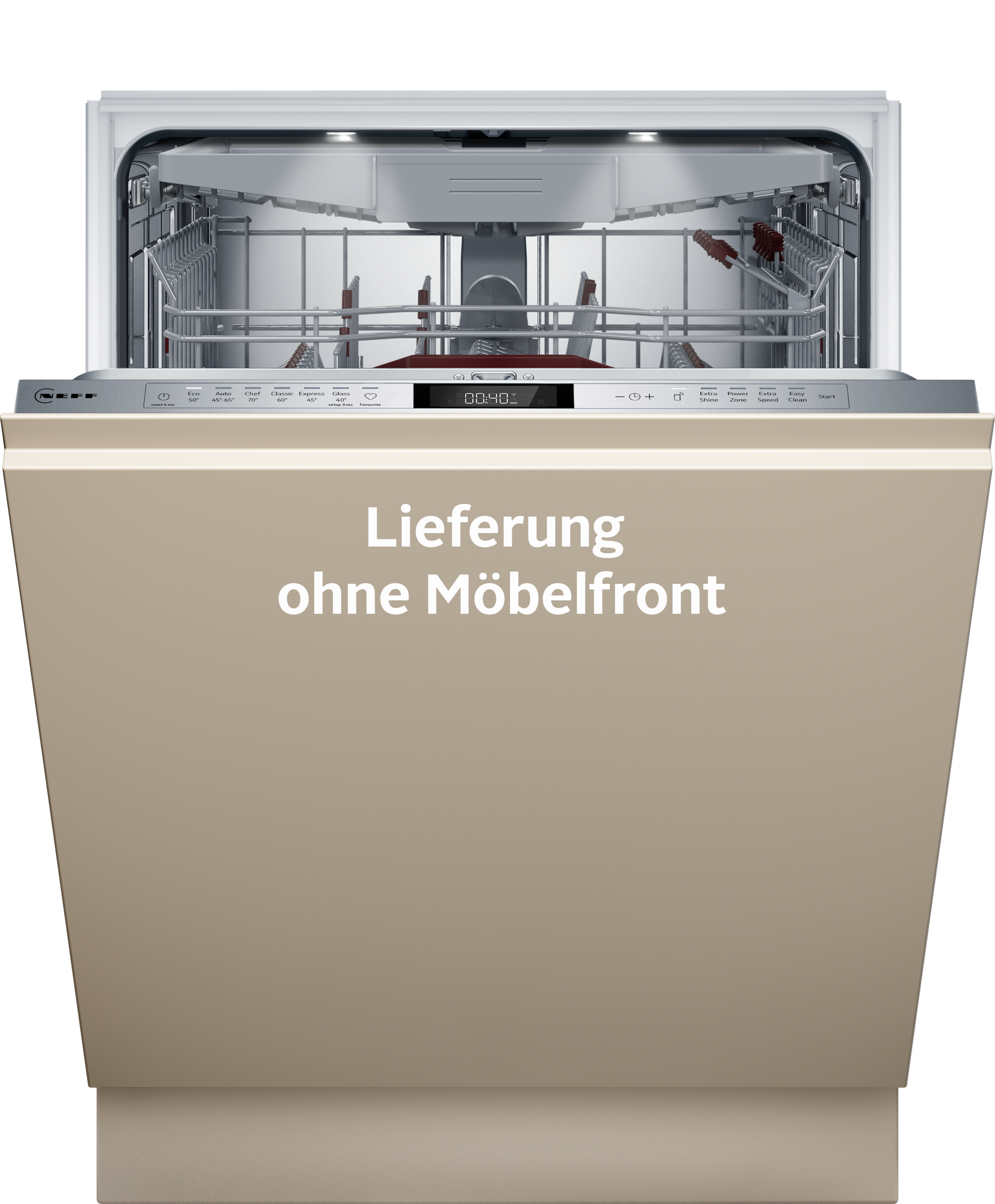 NEFF vollintegrierbarer Geschirrspüler N 70 "S157ZCX18E" 14 tlg. Maßgedecke Bessere Trocknung & weniger Energieverbrauch dank Zeolith