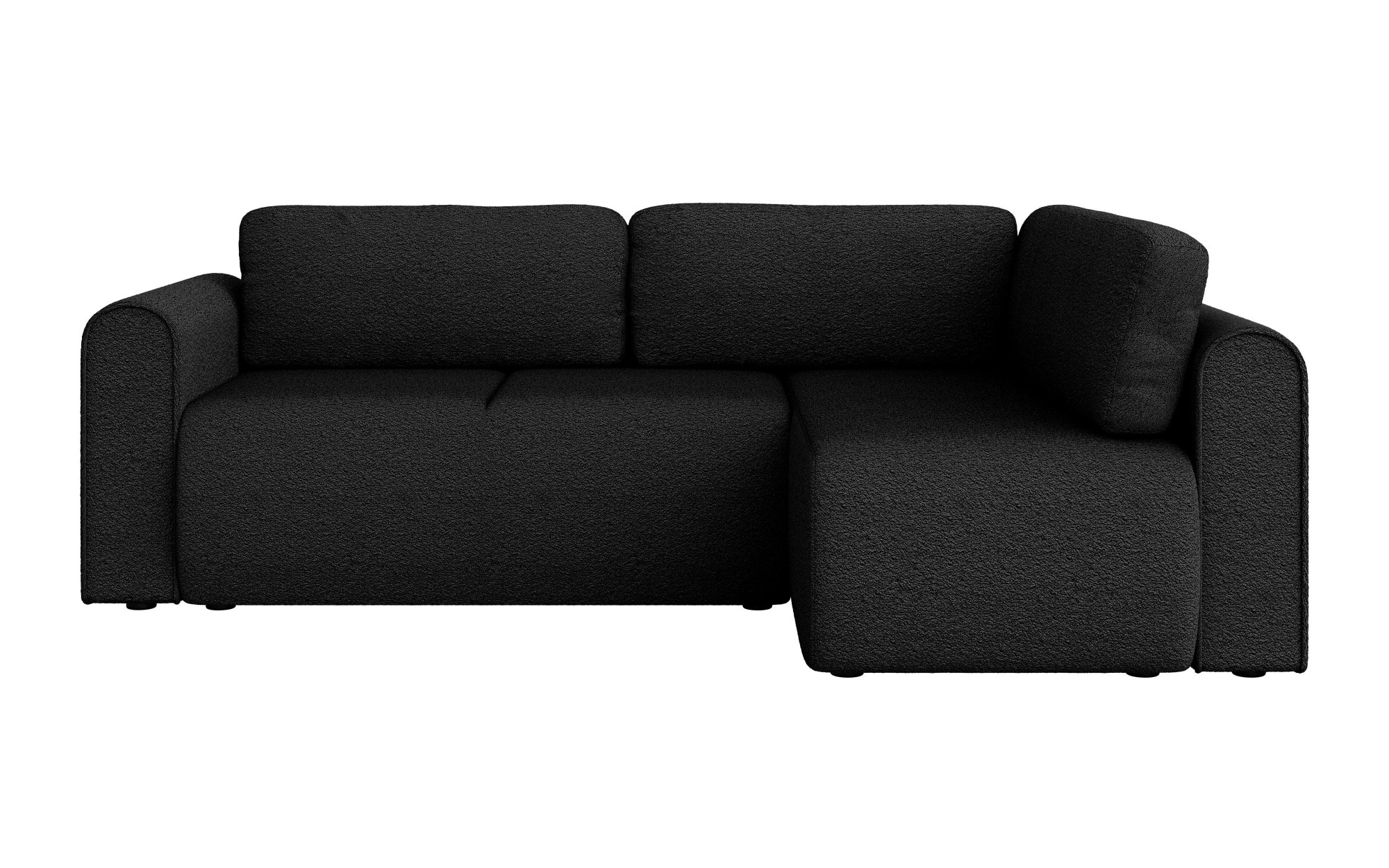 INOSIGN Ecksofa »Ecksofa Zacharia wahlweise mit Bettfunktion, BxTxH 250x166x86 cm«, L-Form mit Wellenunterfederung, Recamiere beidseitig montierbar