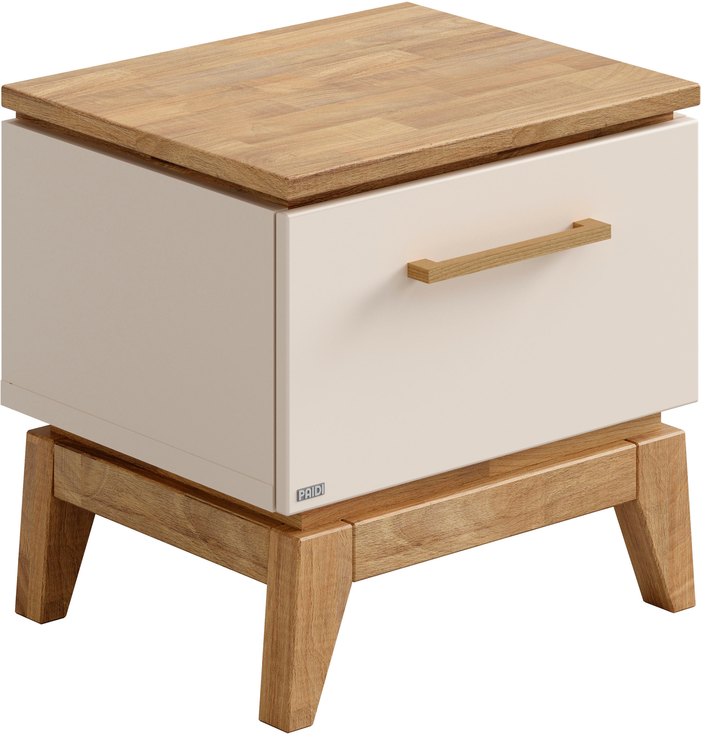 PAIDI Nachtkommode »STIENE in Beige oder Grau, Schublade mit Soft-Close« B/H/T ca. 48/47/40cm,  moderner und langlebiger Nachttisch mit Massivholz, geprüfte Qualität