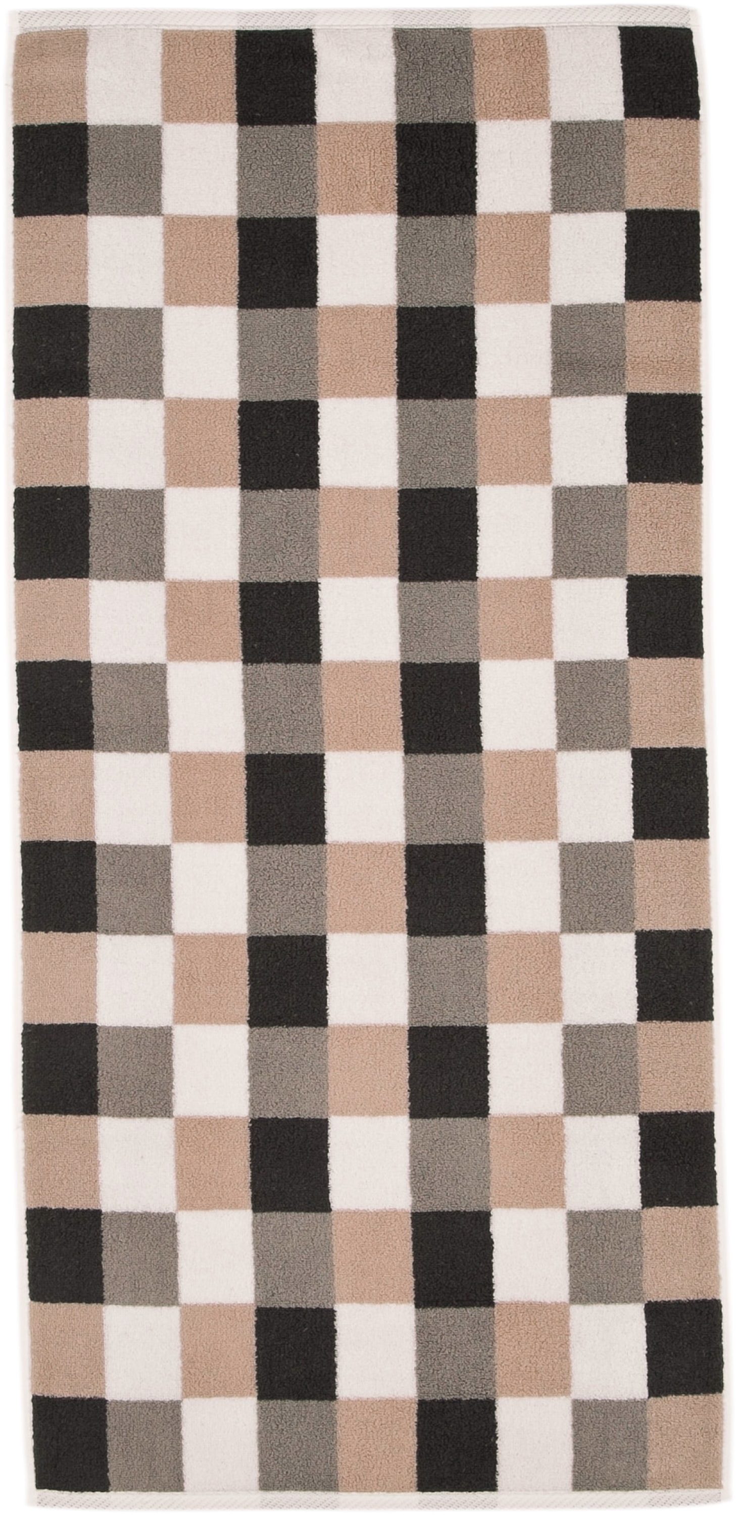ROSS Handtücher »Würfelfond«, (Set, 2 St., 2 Handtücher), 100% Baumwolle