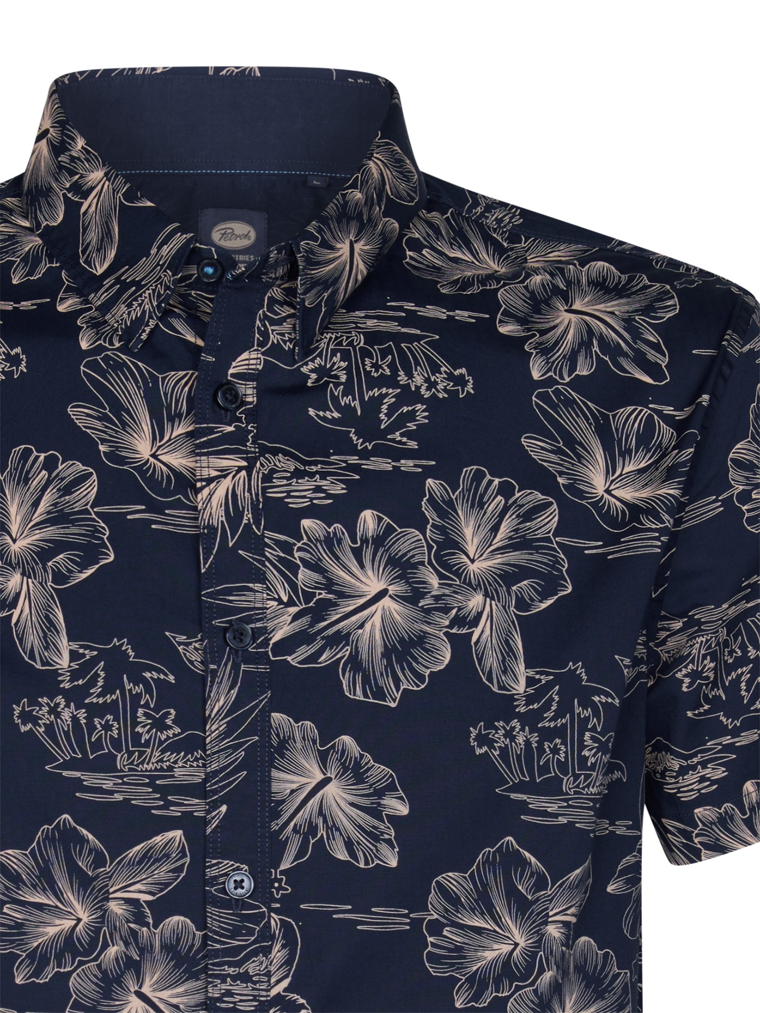 Petrol Industries Kurzarmshirt mit All-Over Print