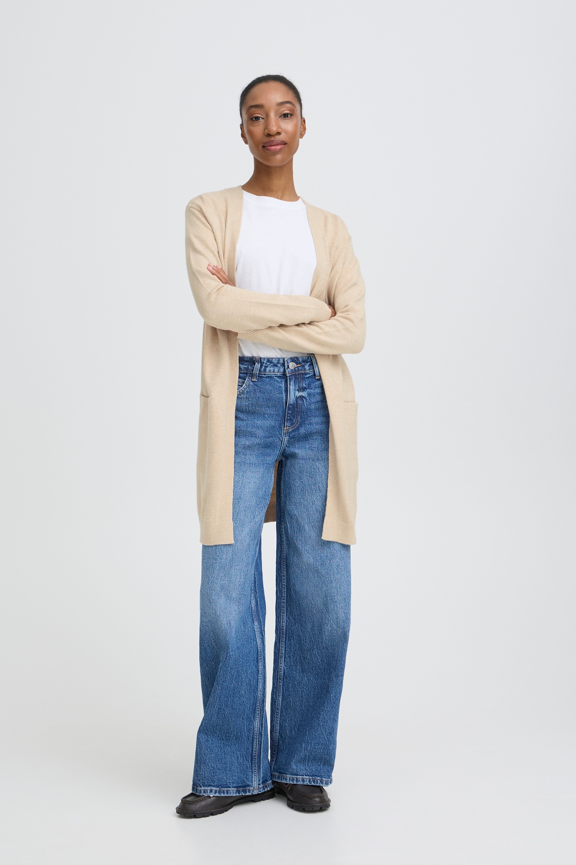 b.young Strickjacke »Damen Langarm BYNONINA«