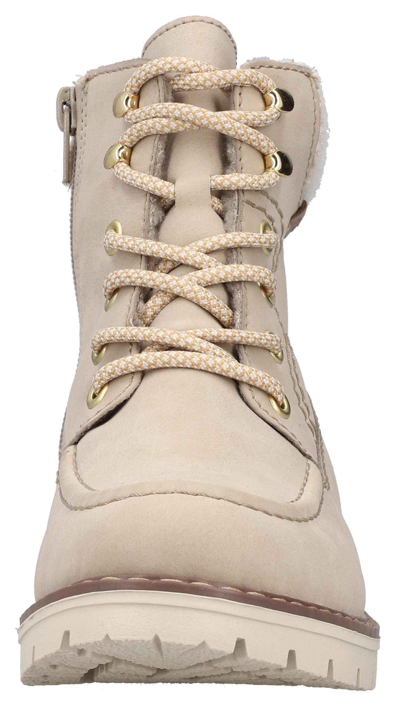Rieker Winterstiefelette, Schnürboots, Winterboots, Blockabsatz, mit Innenreißverschluss