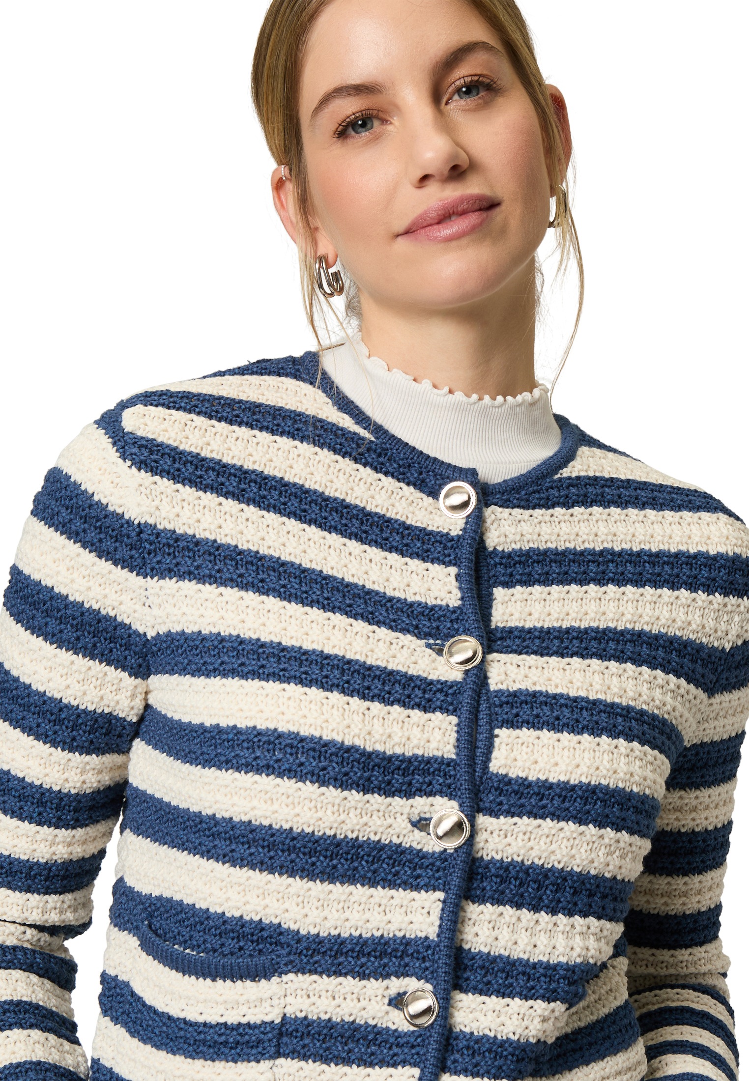 Zero Strickjacke »Strickjacke mit Streifen«