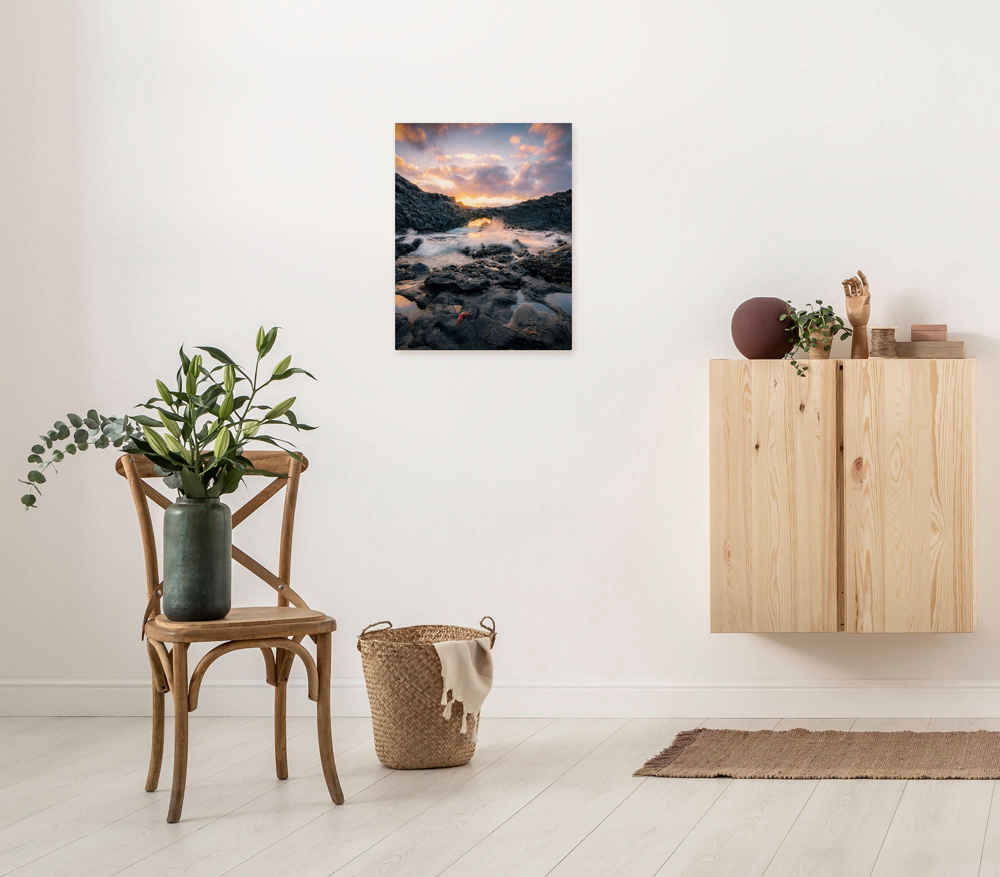 (1 XXL 30x40 Höhe), Komar kaufen mit Baum-Blätter-Natur-Berge-Blumen-Foto-Jahreszeiten-Landschaft-Meer-Strand-Palmen, | Leinwandbild Jahren (Breite x »Golden Keilrahmenbild Garantie cm St.), online Eye«, 3