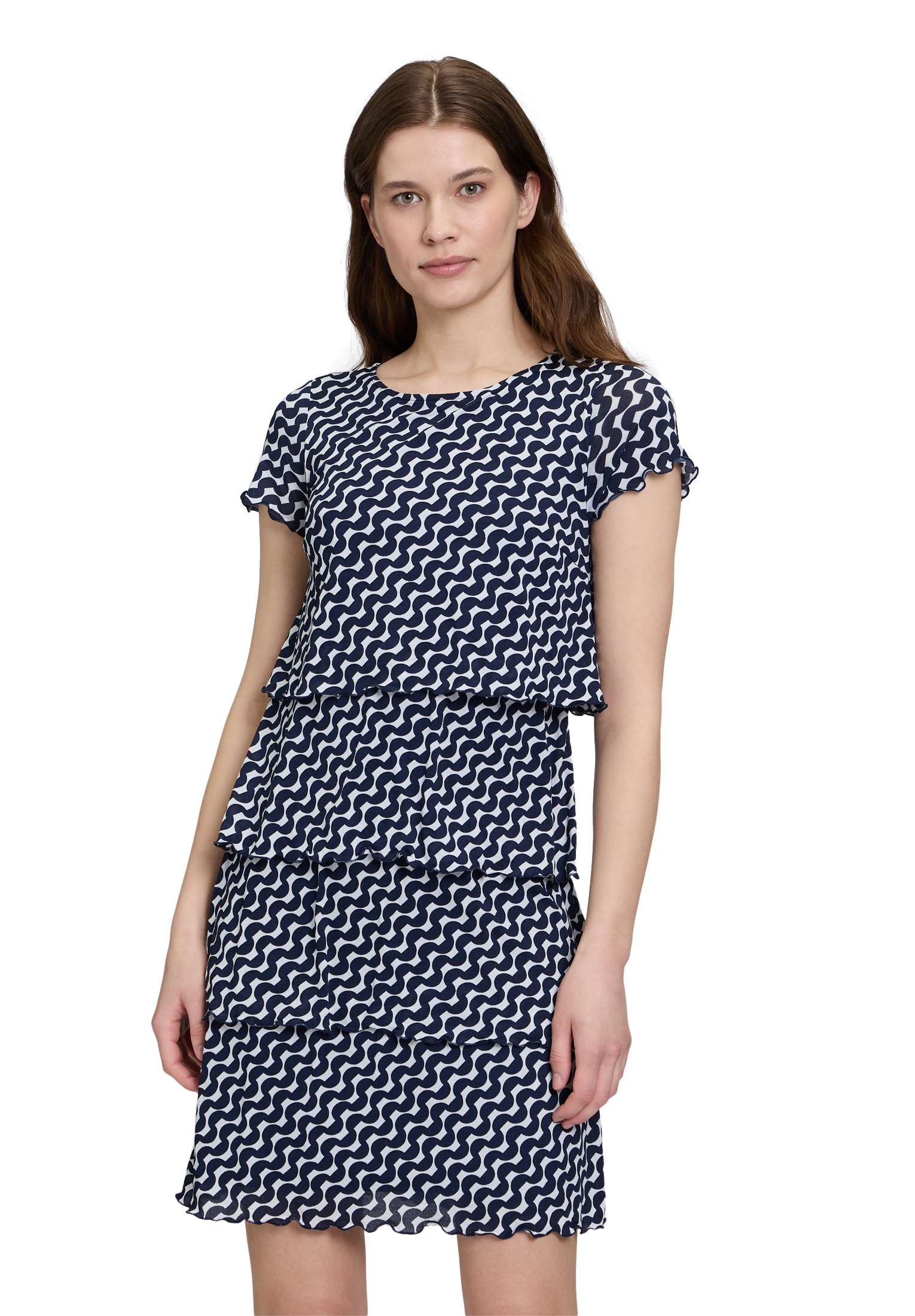 Betty Barclay Midikleid »Stufenkleid mit Rundhalsauschnitt«