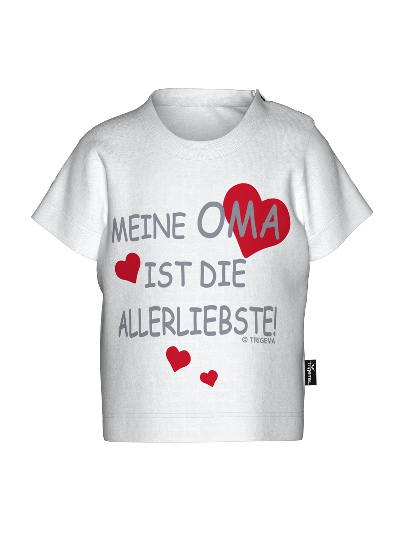Trigema T-Shirt "TRIGEMA T-Shirt Omas Liebling" 1 Stk.