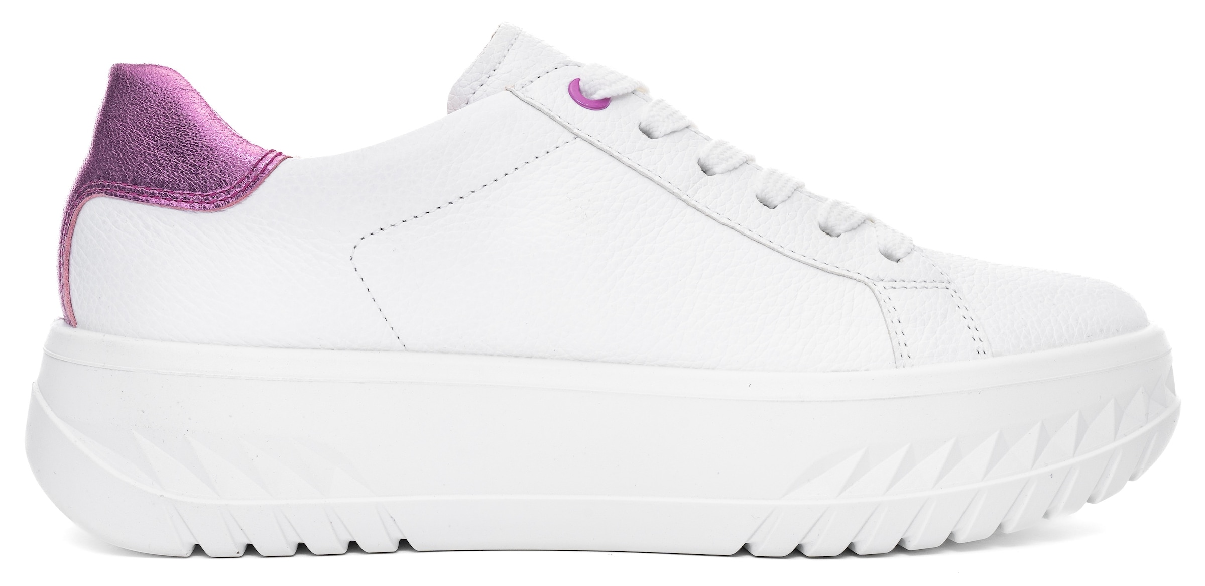 Ara Plateausneaker »MONACO«, Plateausneaker, Schnürschuh im Metallic Look, H-Weite