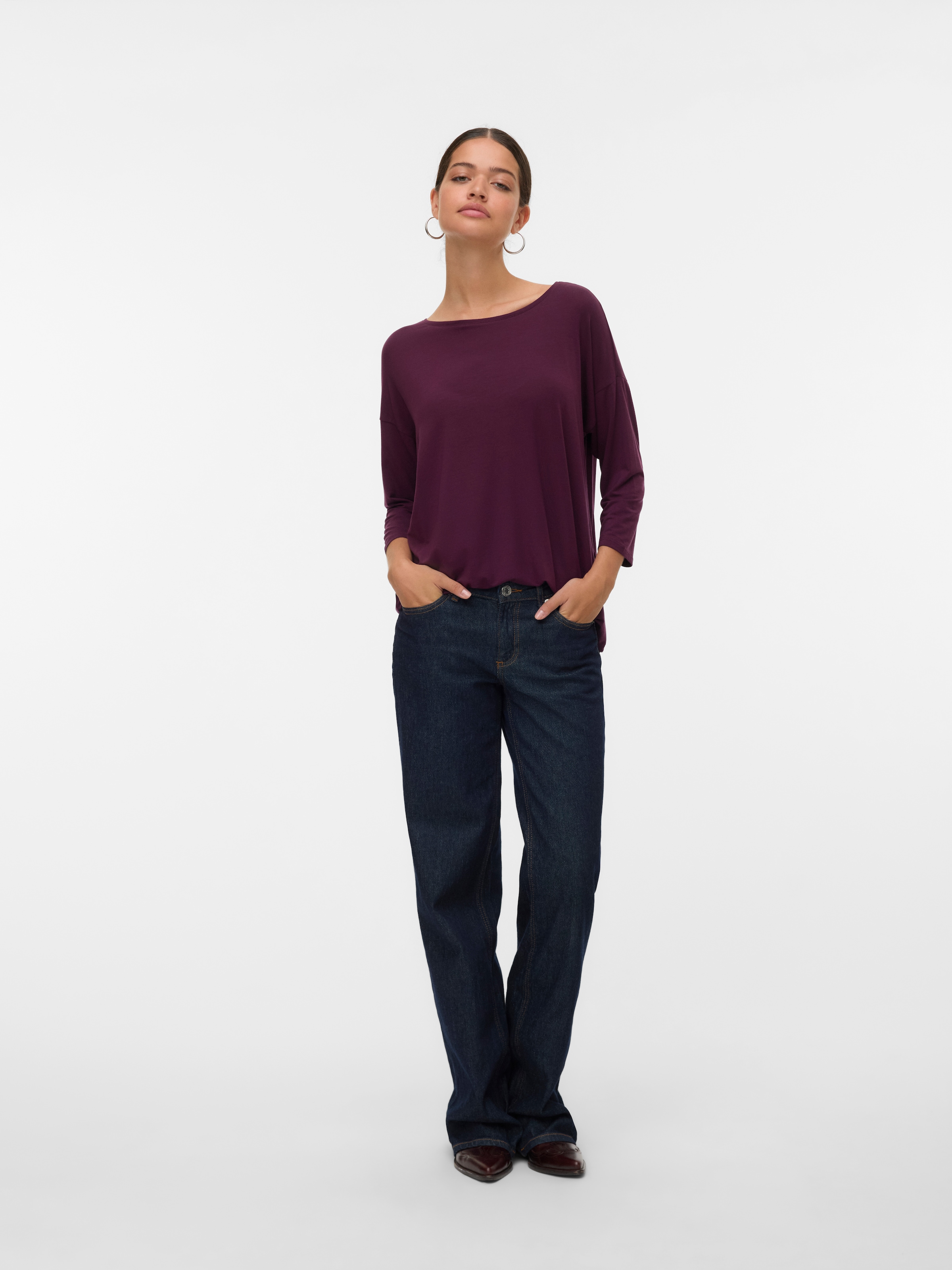 Vero Moda 3/4-Arm-Shirt »VMAVA 3/4 TOP JRS GA NOOS«