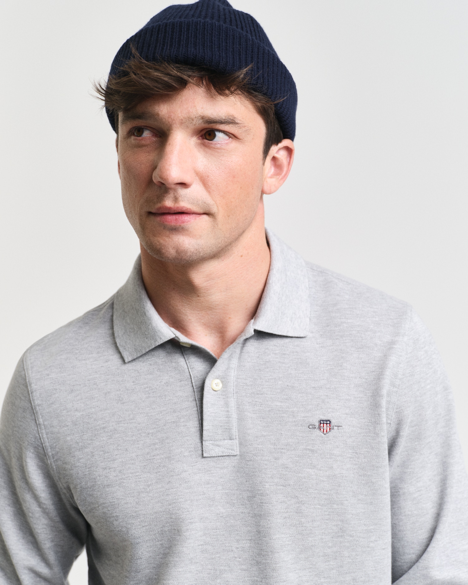 Gant Poloshirt »REG SHIELD LS PIQUE RUGGER«, mit Logotickerei auf der Brust