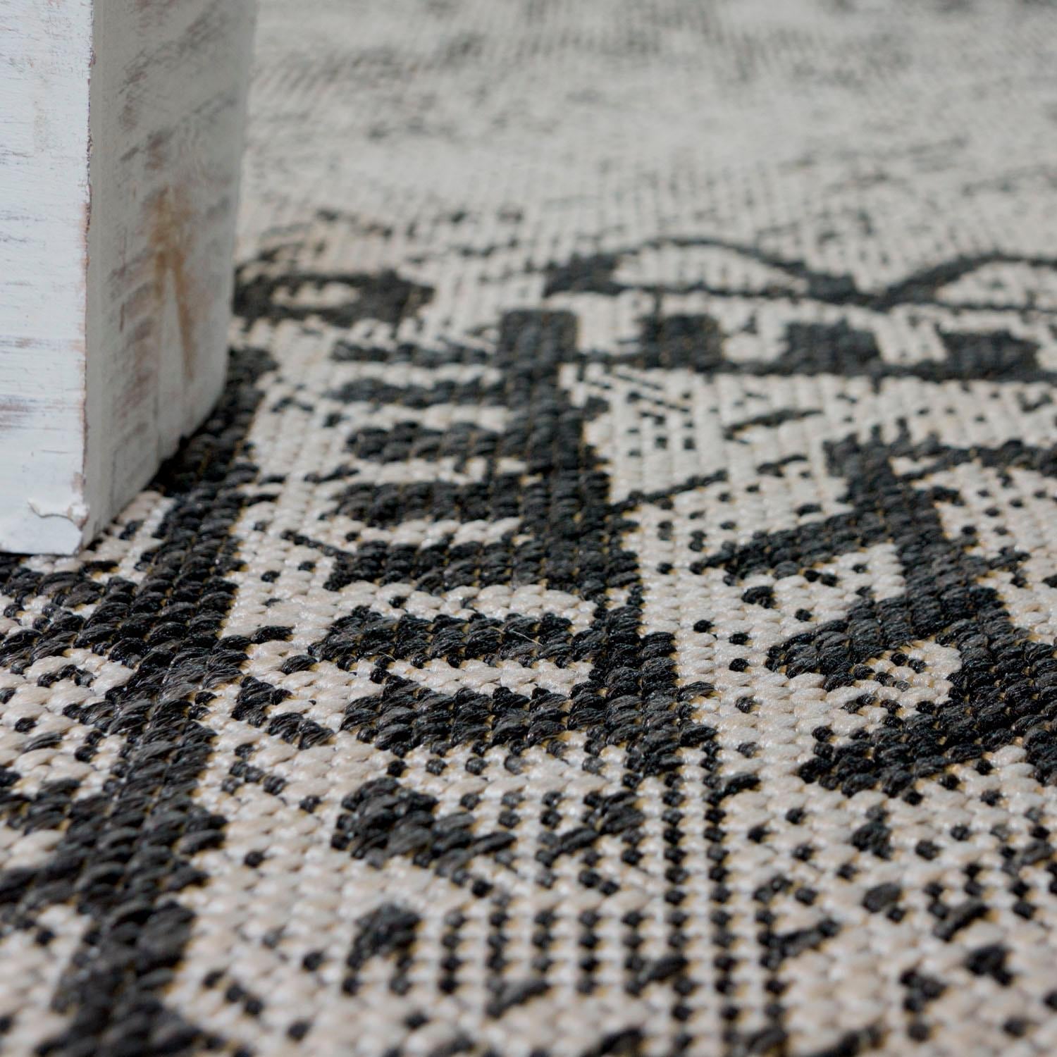 Paco Home Läufer »Coco 204«, rechteckig, 5 mm Höhe, Teppich-Läufer, Rauten Muster, Vintage Design, Outdoor geeignet