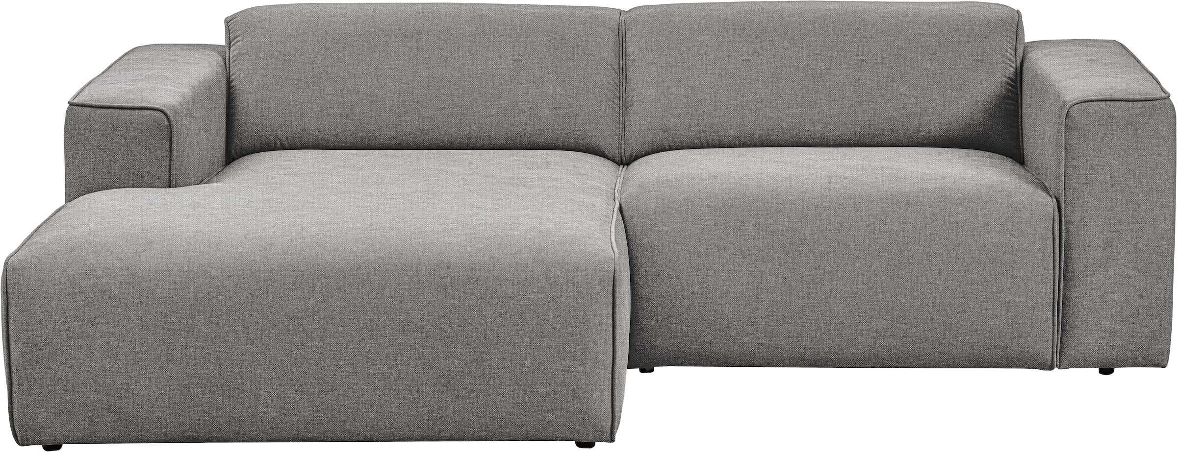 andas Ecksofa »Noord«, mit Kedernaht, Breite 234 cm, Cord, Struktur, Webstoff