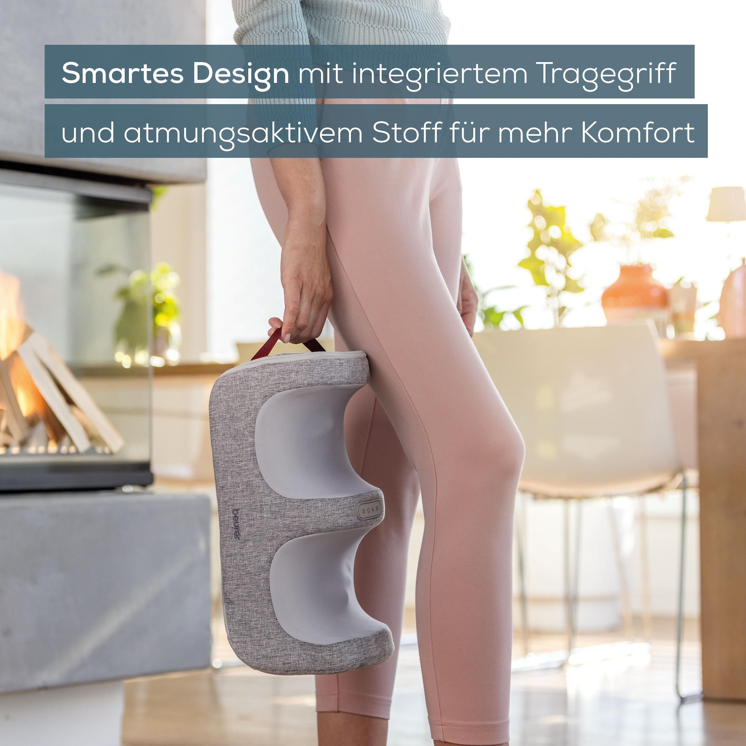 BEURER Fußmassagegerät »Fuß- und Wadenmassagegerät FM 42 mit zuschaltbarer Wärmefunktion« Wohltuende Shiatsu Fußmassage für Füße und Waden