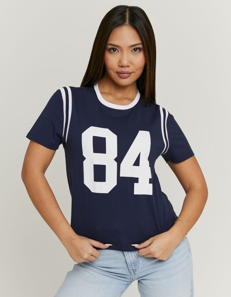 Tally Weijl T-Shirt »STSCOORCUN2« Baumwolle , Statement-Shirt mit Rundhals-Ausschnitt und Druck