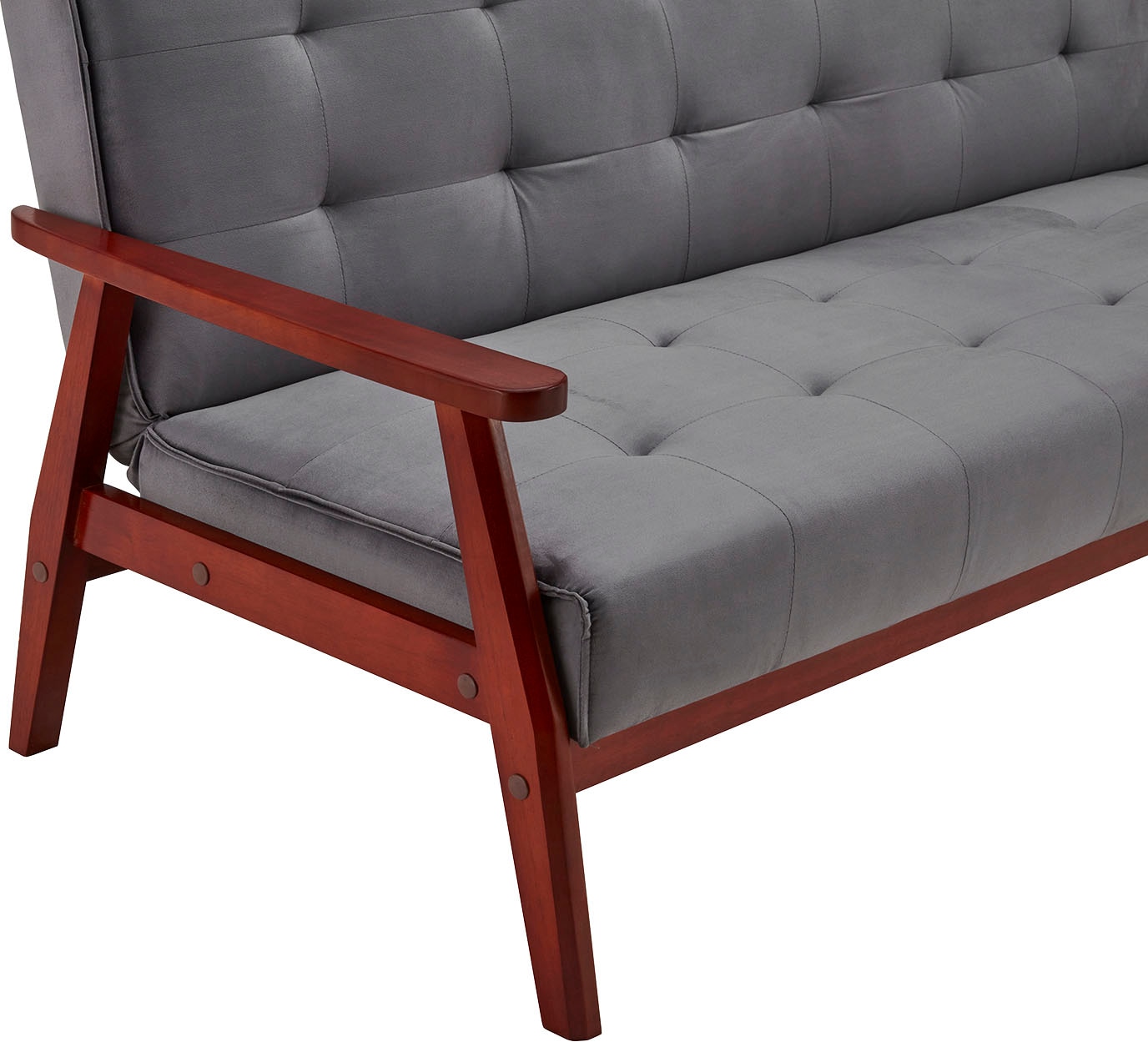 SalesFever Schlafsofa »Skagen, Sofa, 3-Sitzer«, Holzgestell Sofa: Entspannung und Schlaf auf 190cm Breite