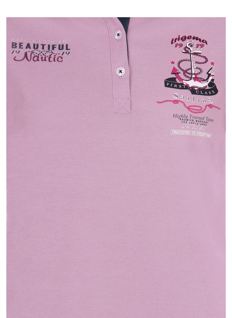 Trigema Poloshirt Damen Poloshirt »TRIGEMA Aufdruck« mit ♕ maritimem bei